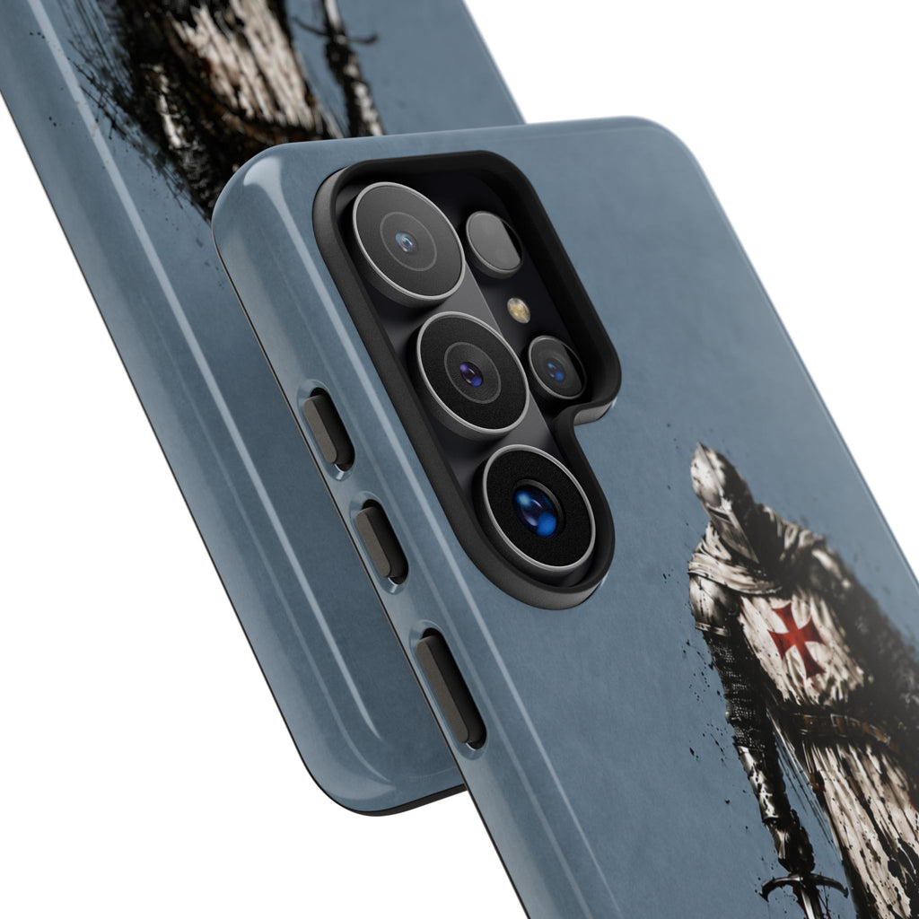 Knight Of The Templar Order Phone Case | Faded Steel Blue
