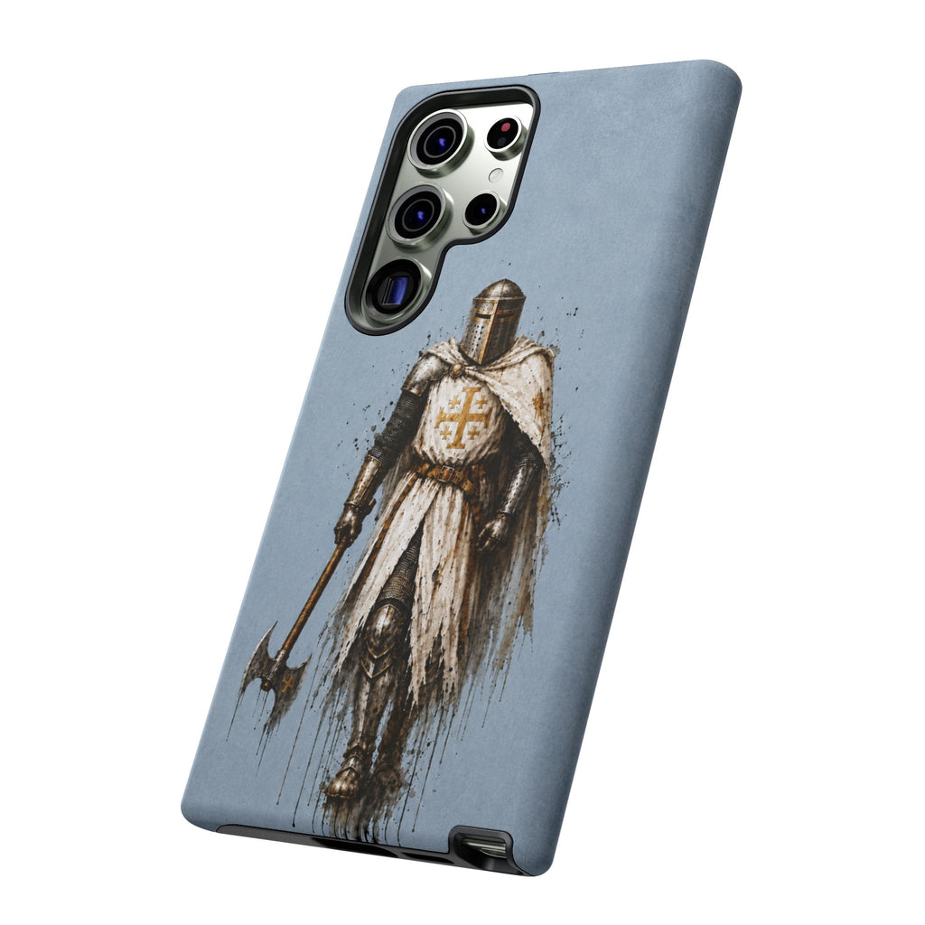Knight Of The Kingdom Of Jerusalem Phone Case | Faded Steel Blue