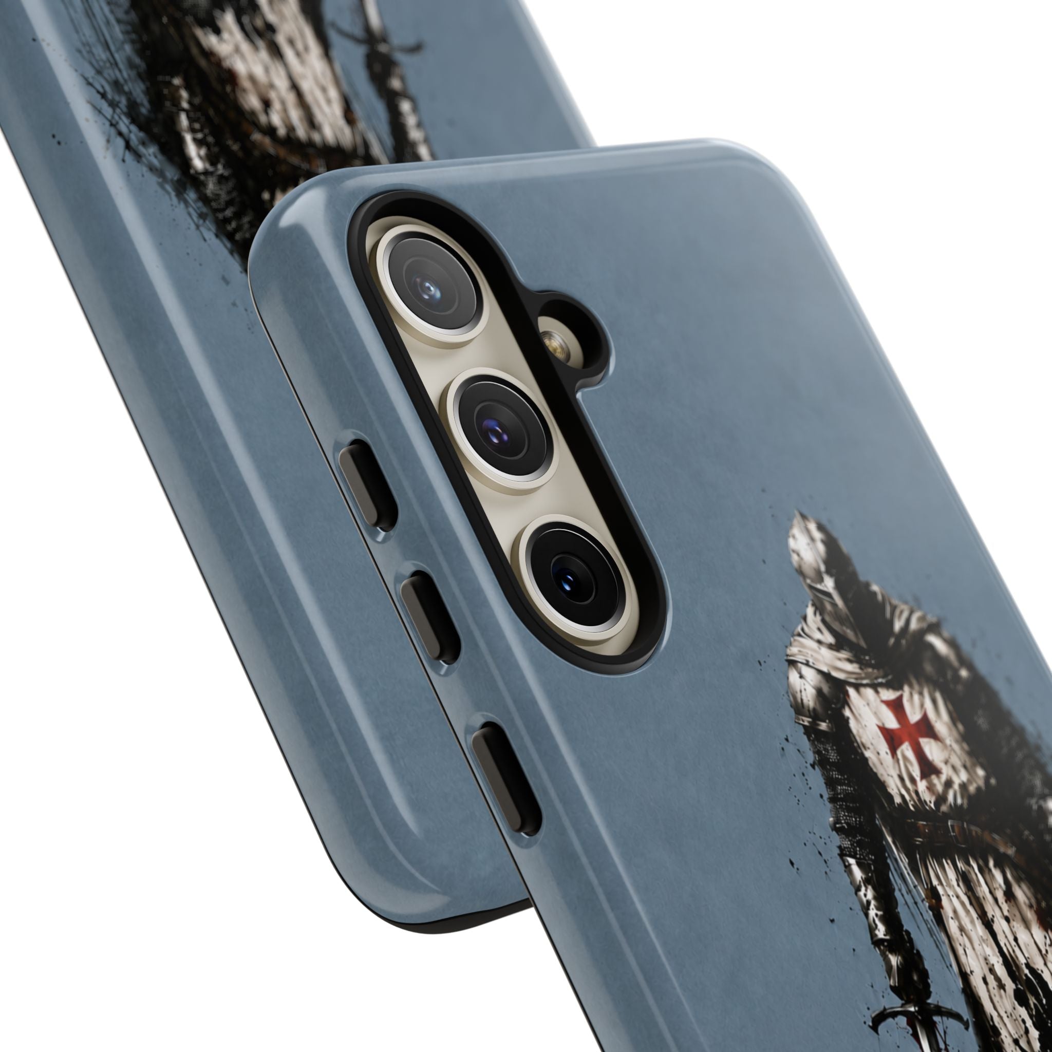 Knight Of The Templar Order Phone Case | Faded Steel Blue