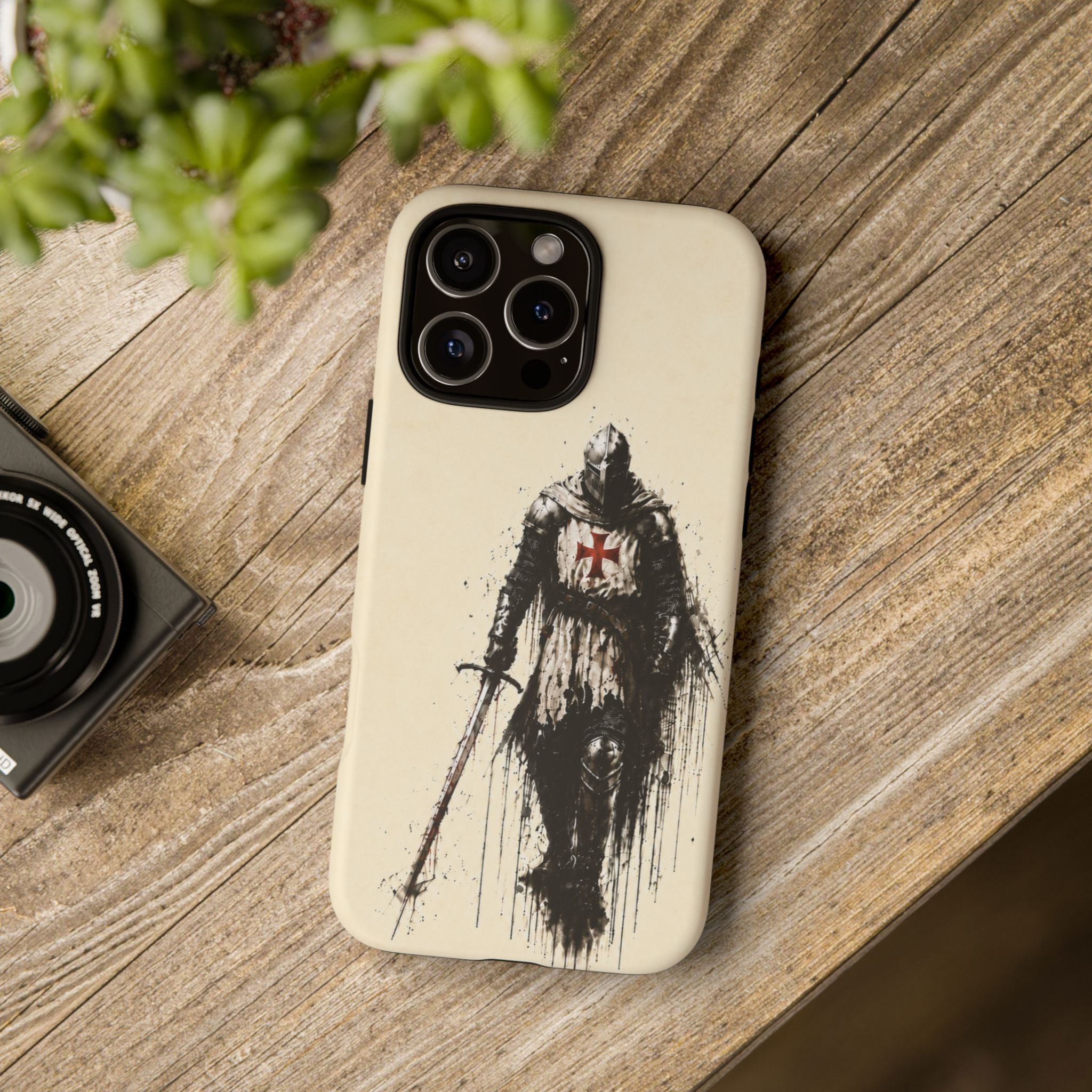 Knight Of The Templar Order Phone Case | Parchment Ivory