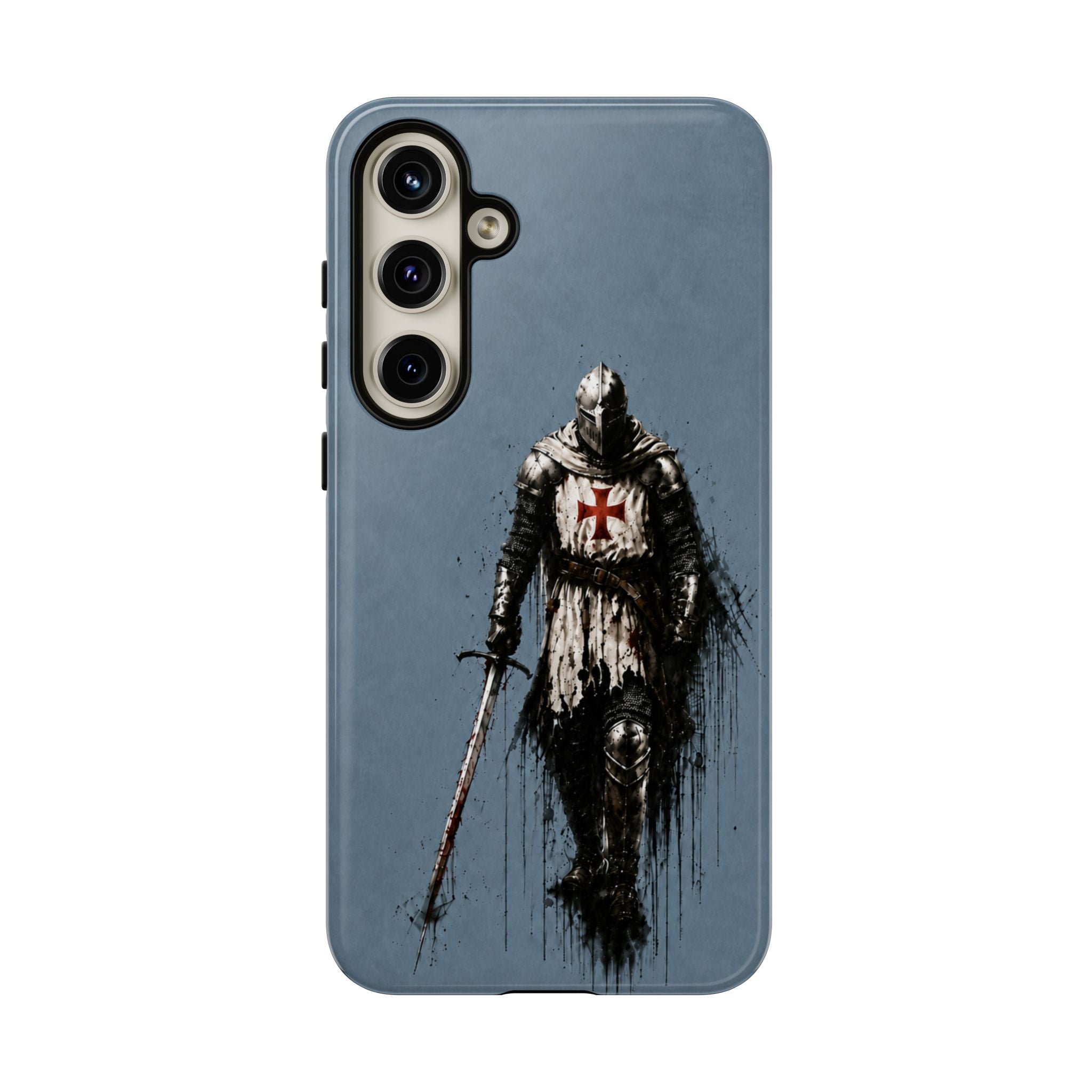 Knight Of The Templar Order Phone Case | Faded Steel Blue