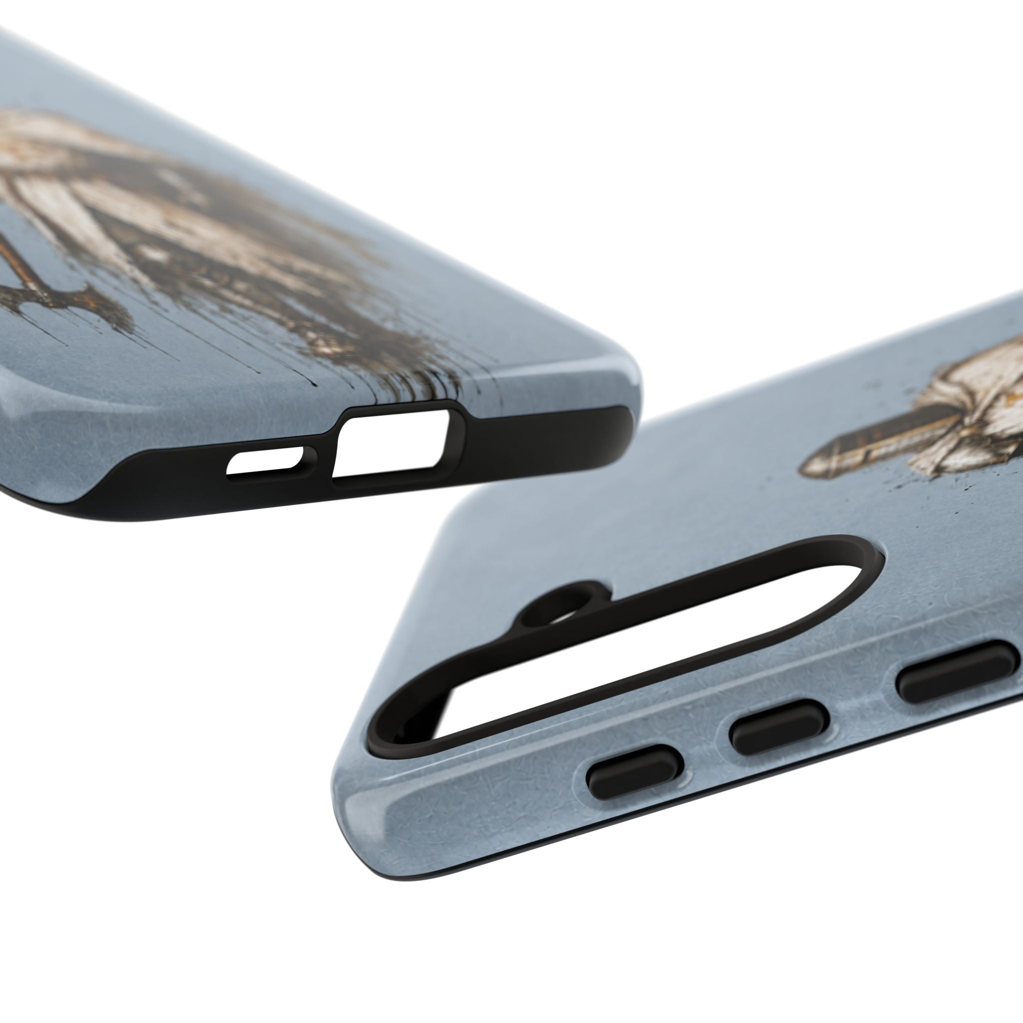 Knight Of The Kingdom Of Jerusalem Phone Case | Faded Steel Blue