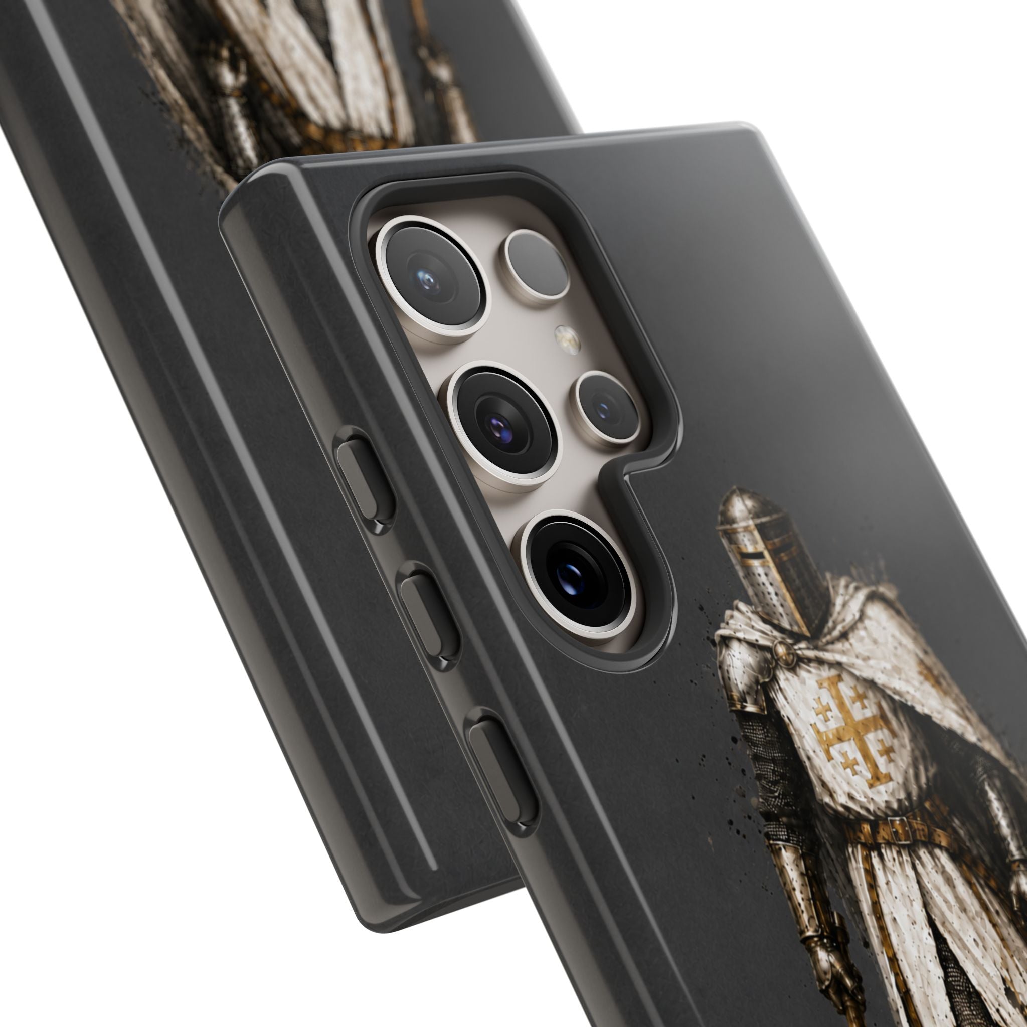 Knight Of The Kingdom Of Jerusalem Phone Case | Charcoal Grey