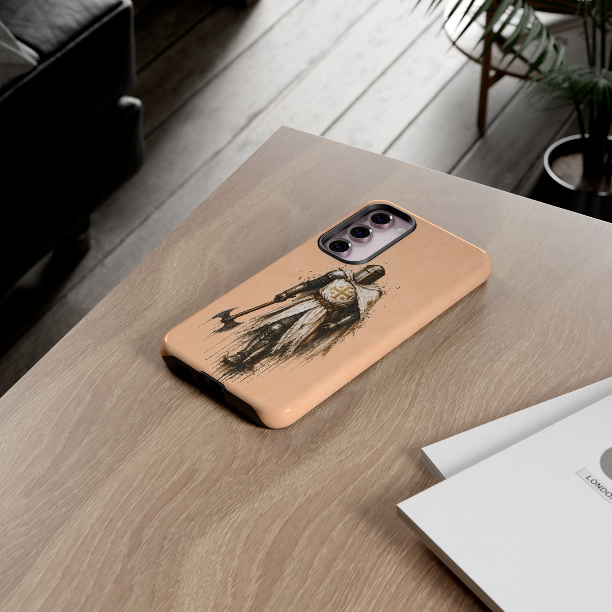 Knight Of The Kingdom Of Jerusalem Phone Case | Peach