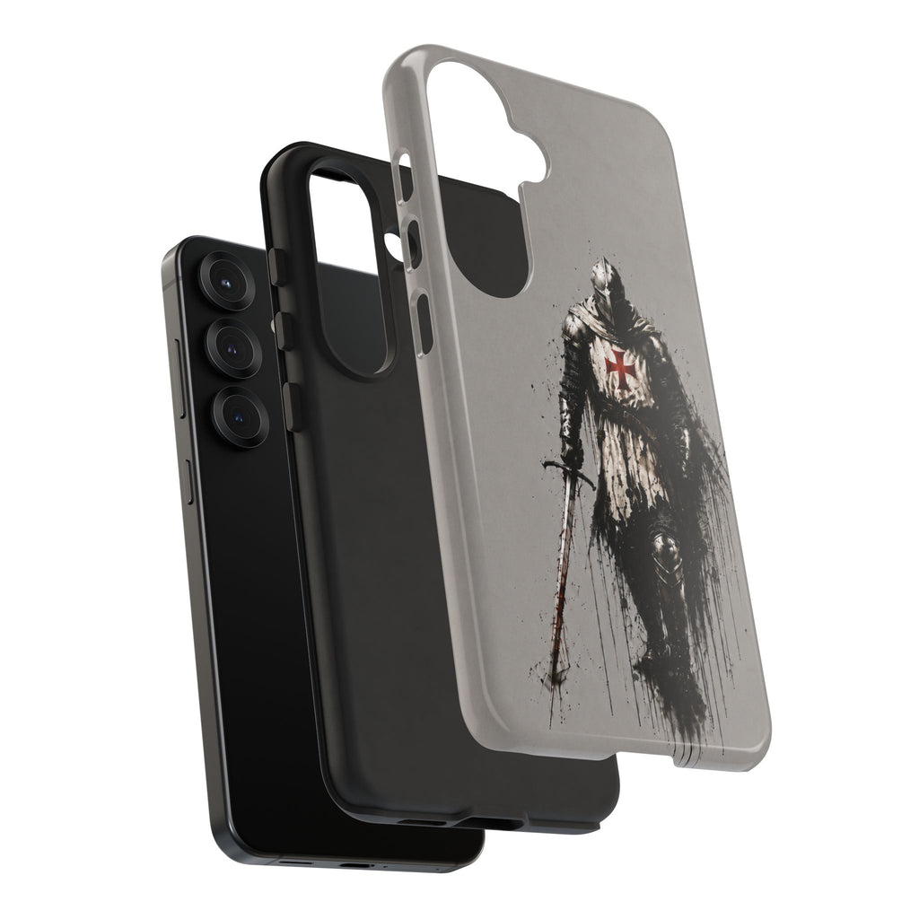 Knight Of The Templar Order Phone Case | Stone Grey