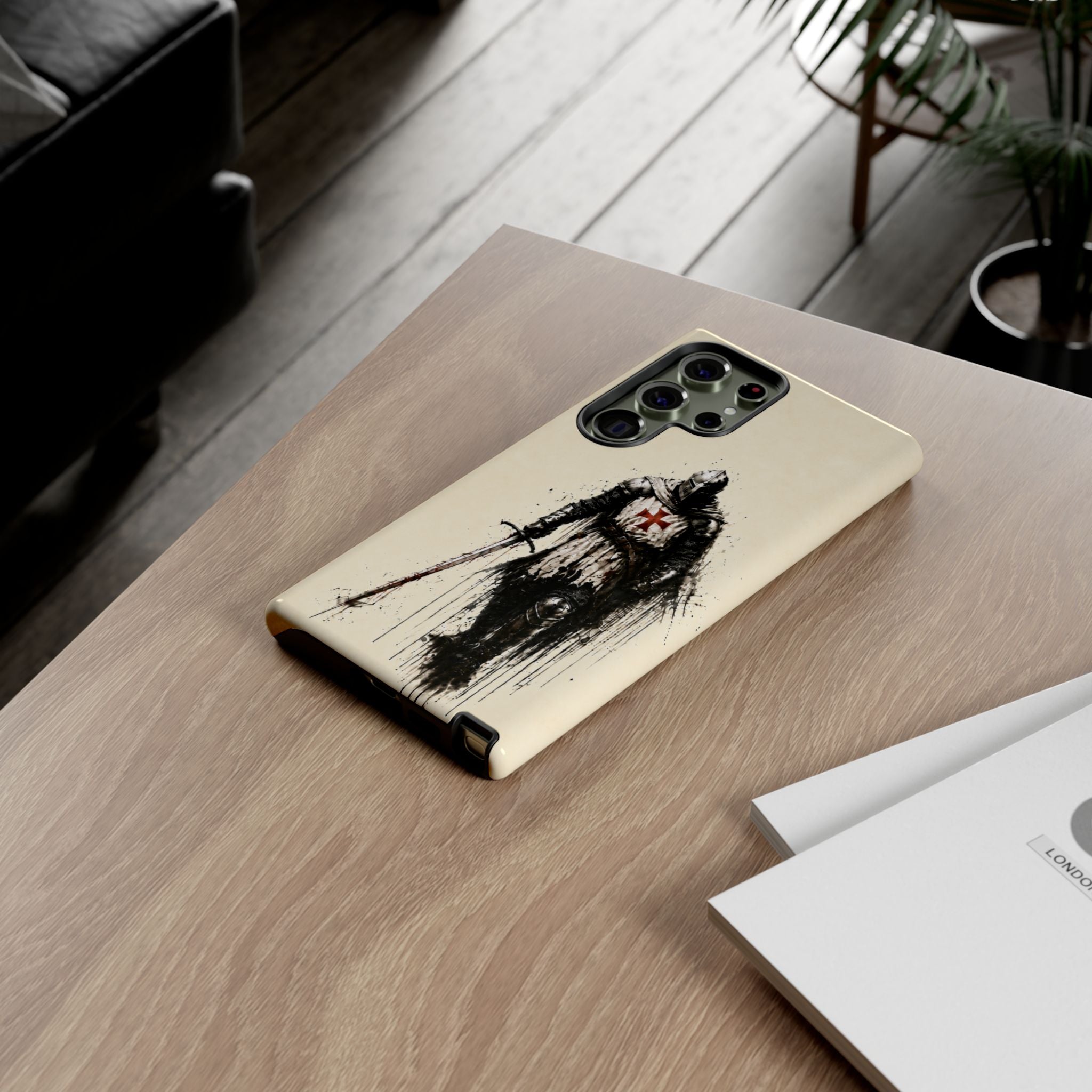 Knight Of The Templar Order Phone Case | Parchment Ivory