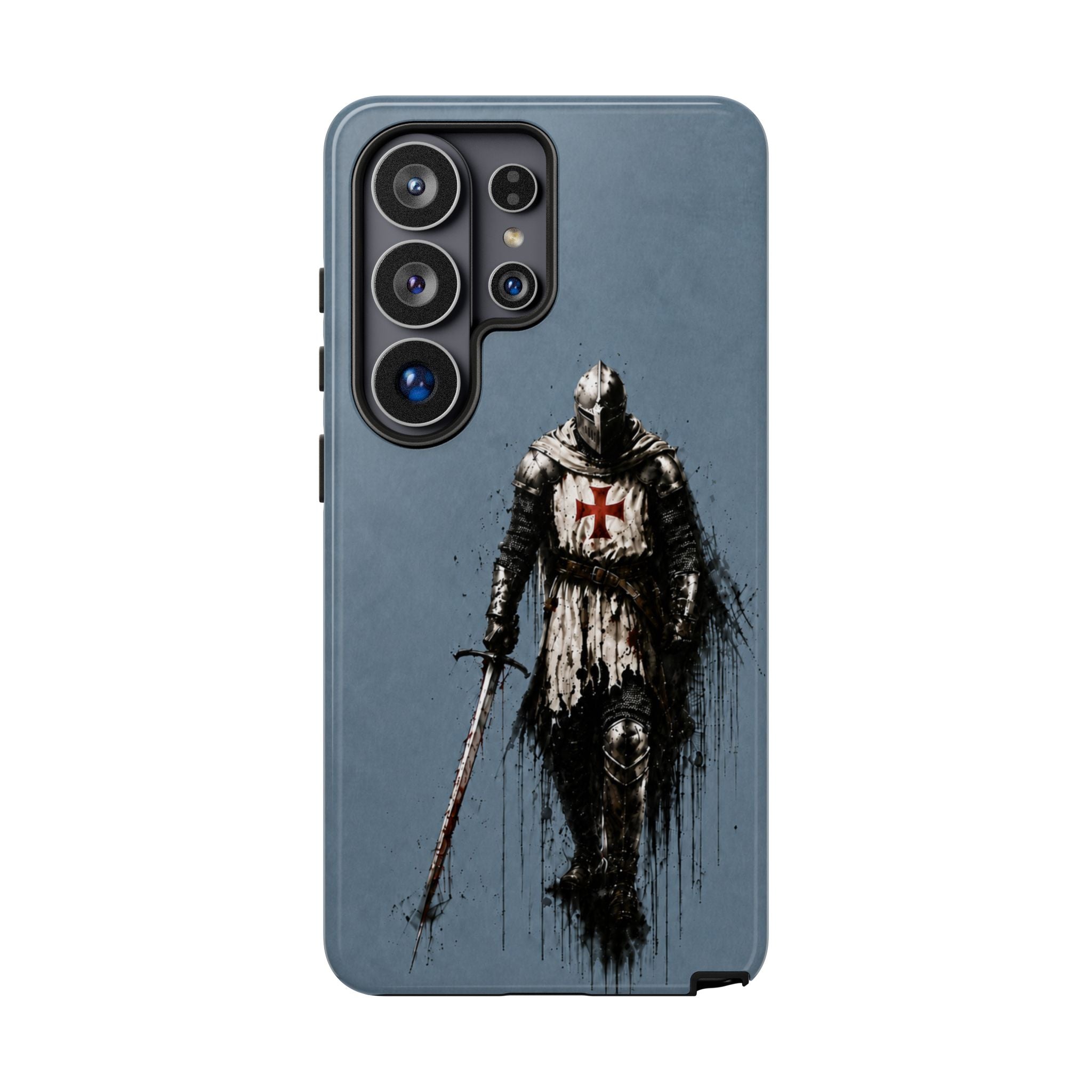 Knight Of The Templar Order Phone Case | Faded Steel Blue