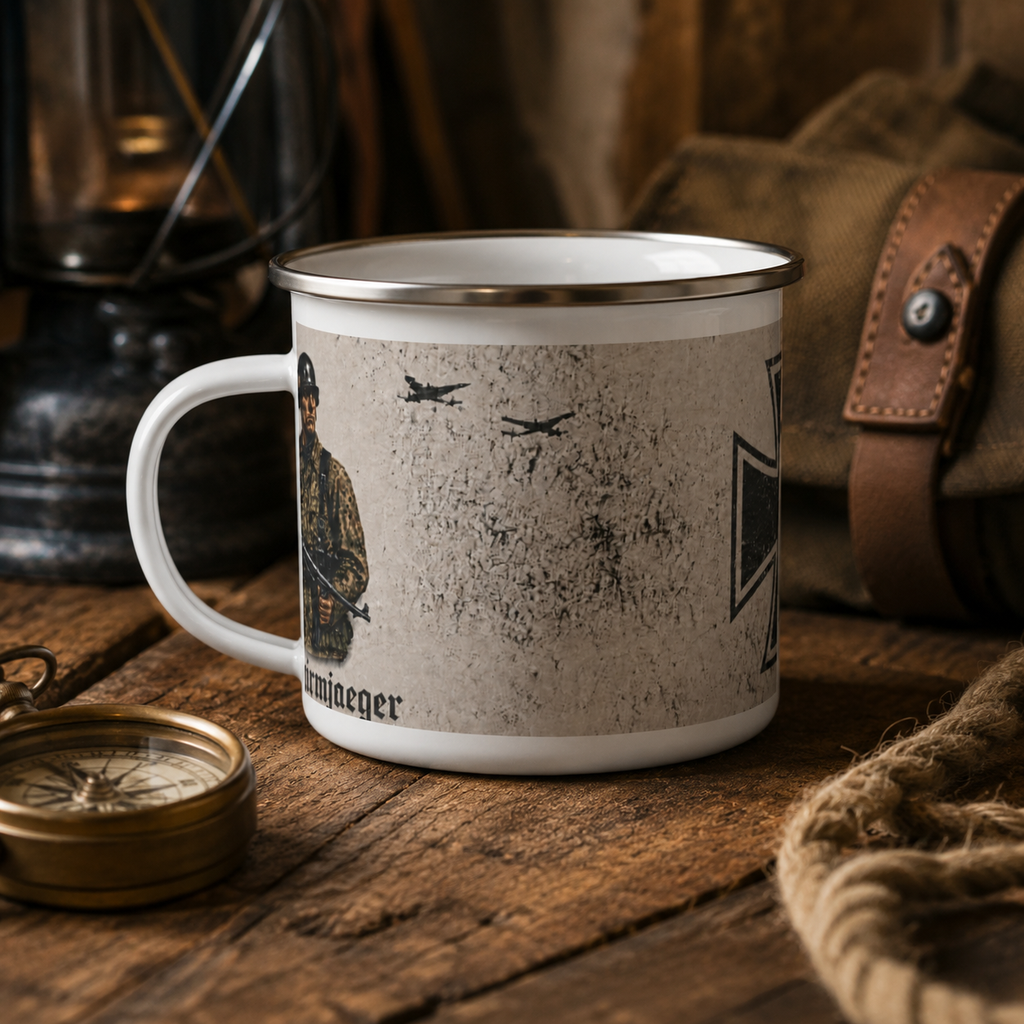 German Fallschirmjager Enamel Camp Mug