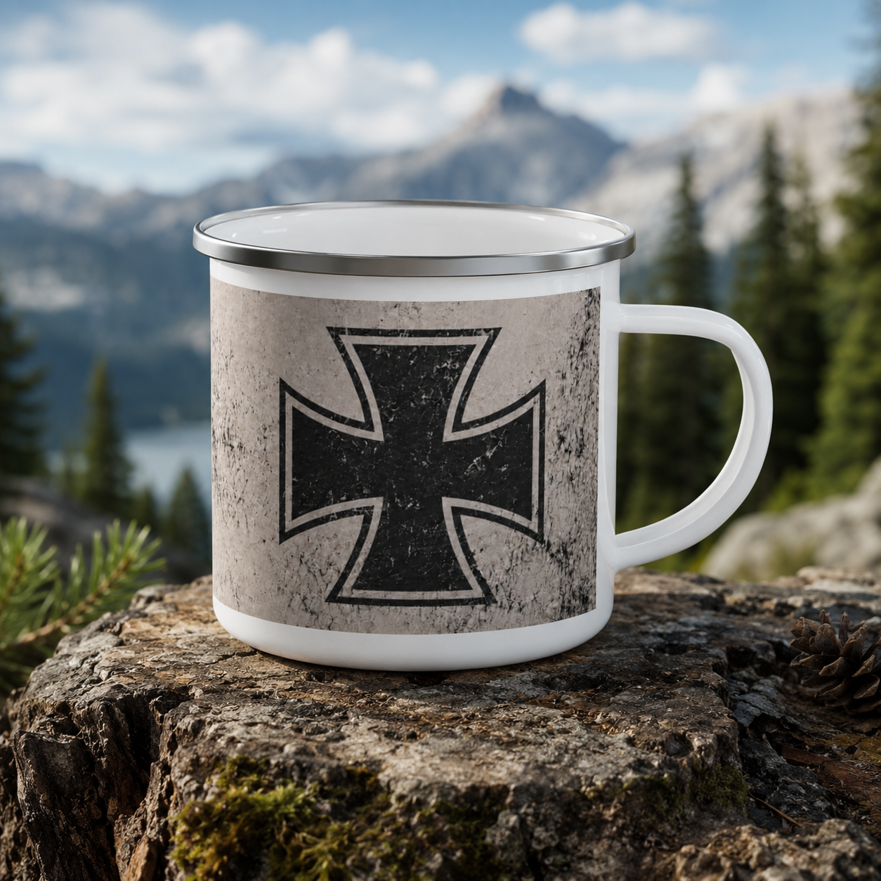 German Fallschirmjager Enamel Camp Mug