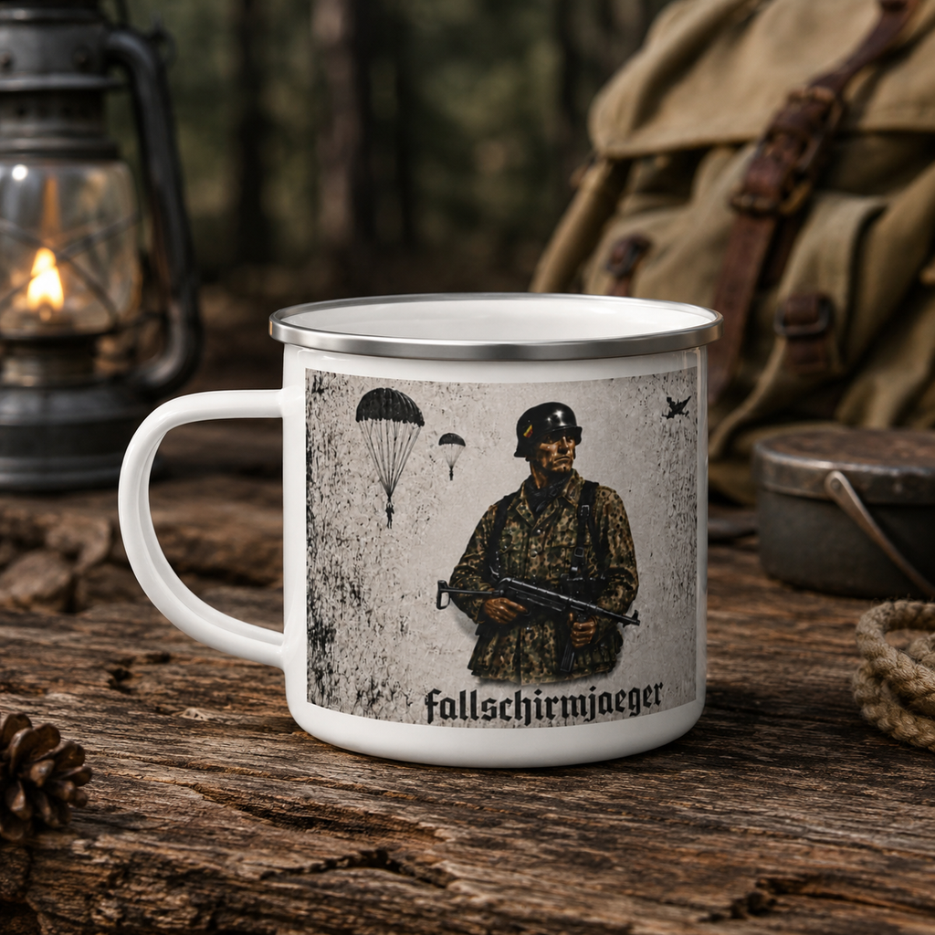 German Fallschirmjager Enamel Camp Mug