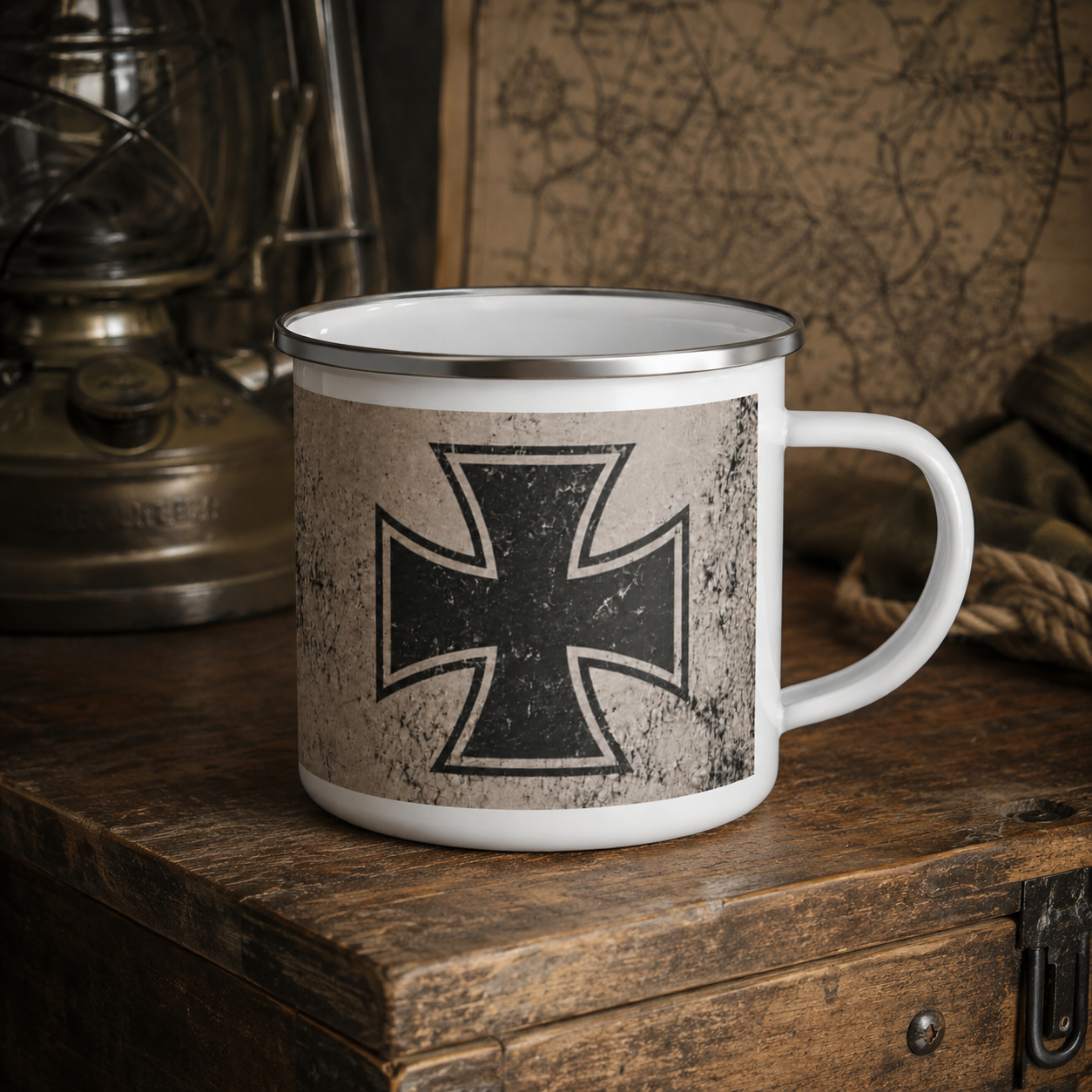 German Fallschirmjager Enamel Camp Mug