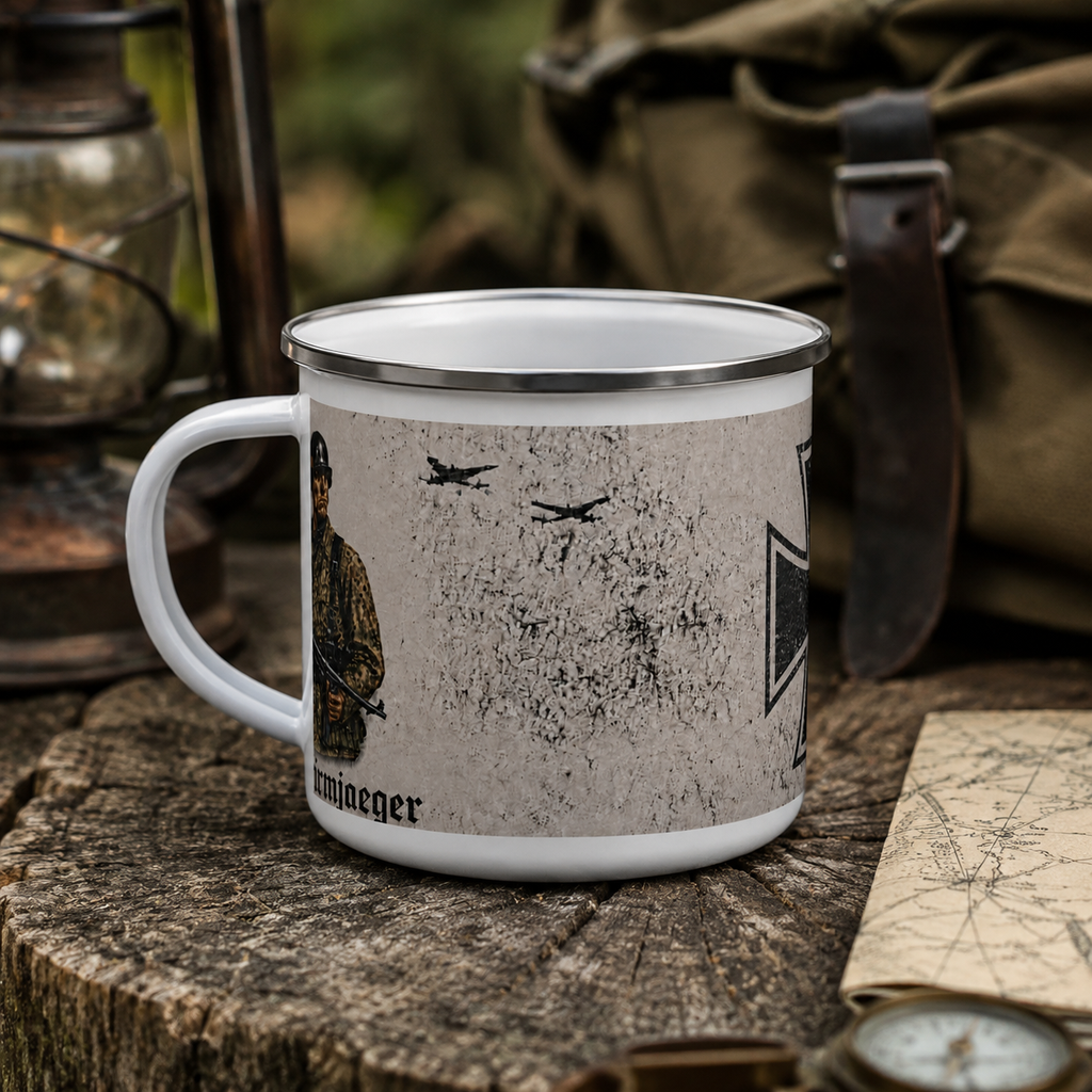 German Fallschirmjager Enamel Camp Mug