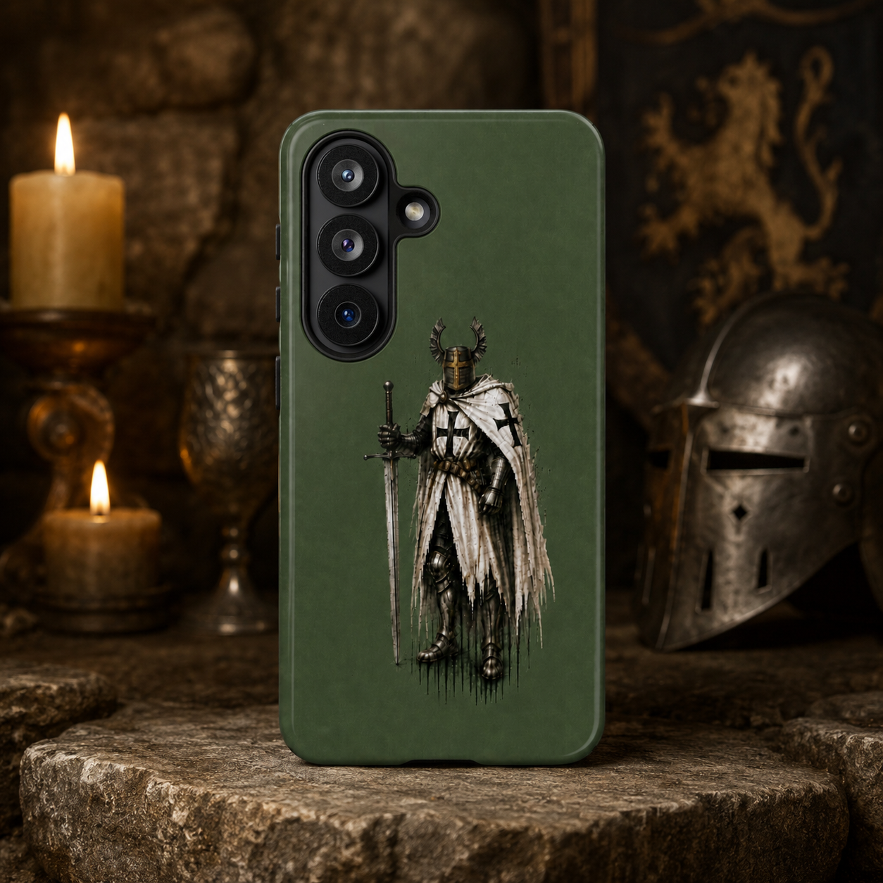 Knight Of The Teutonic Order Phone Case I Forest Green