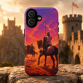 A Saracen Approaches A Crusader Knight | GTA VI Art Style | Phone Case