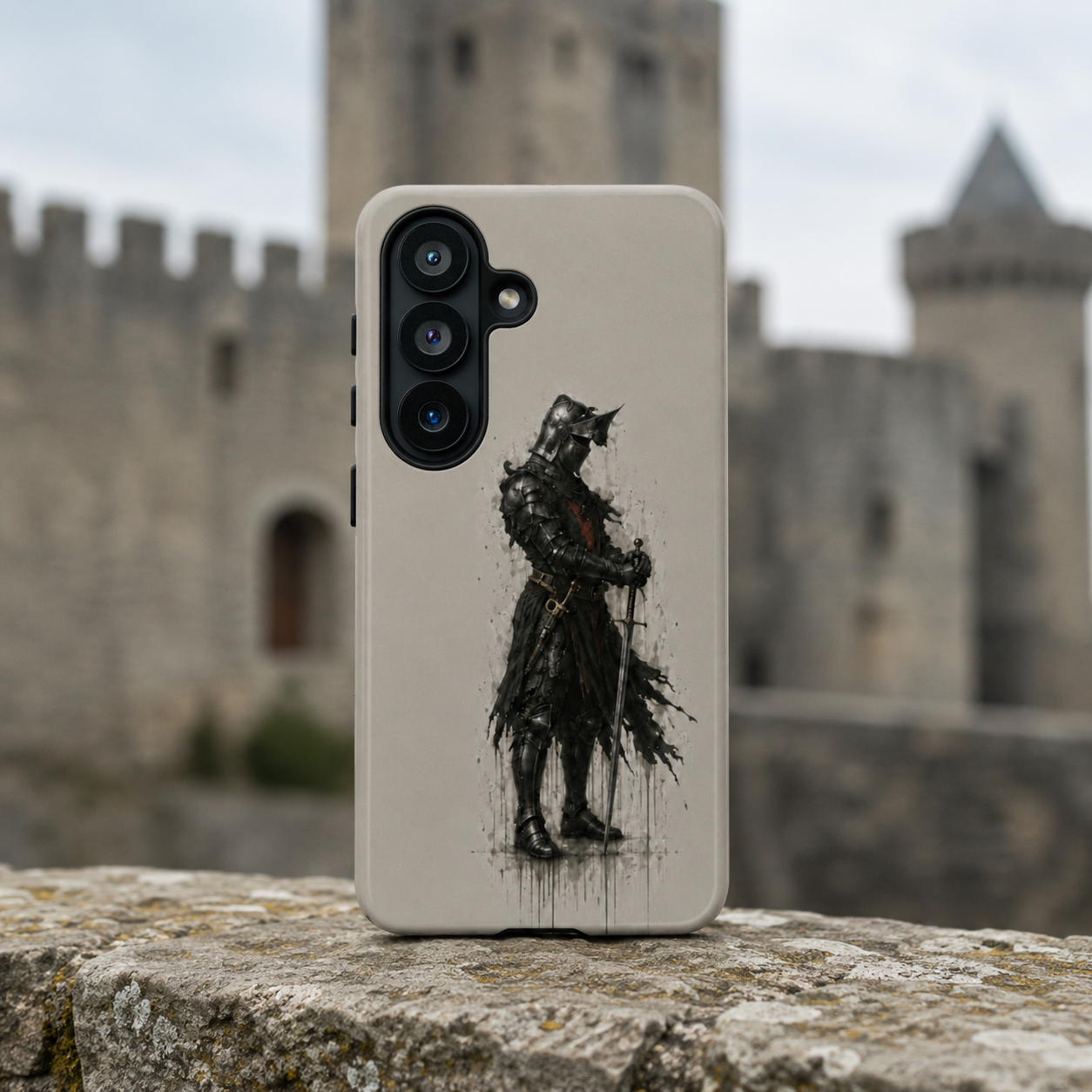 The Black Prince Phone Case | Stone Grey