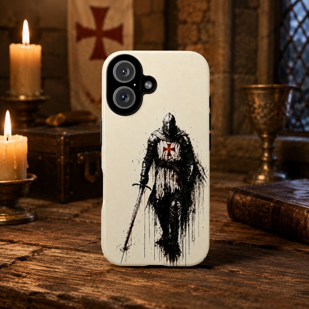 Knight Of The Templar Order Phone Case | Parchment Ivory