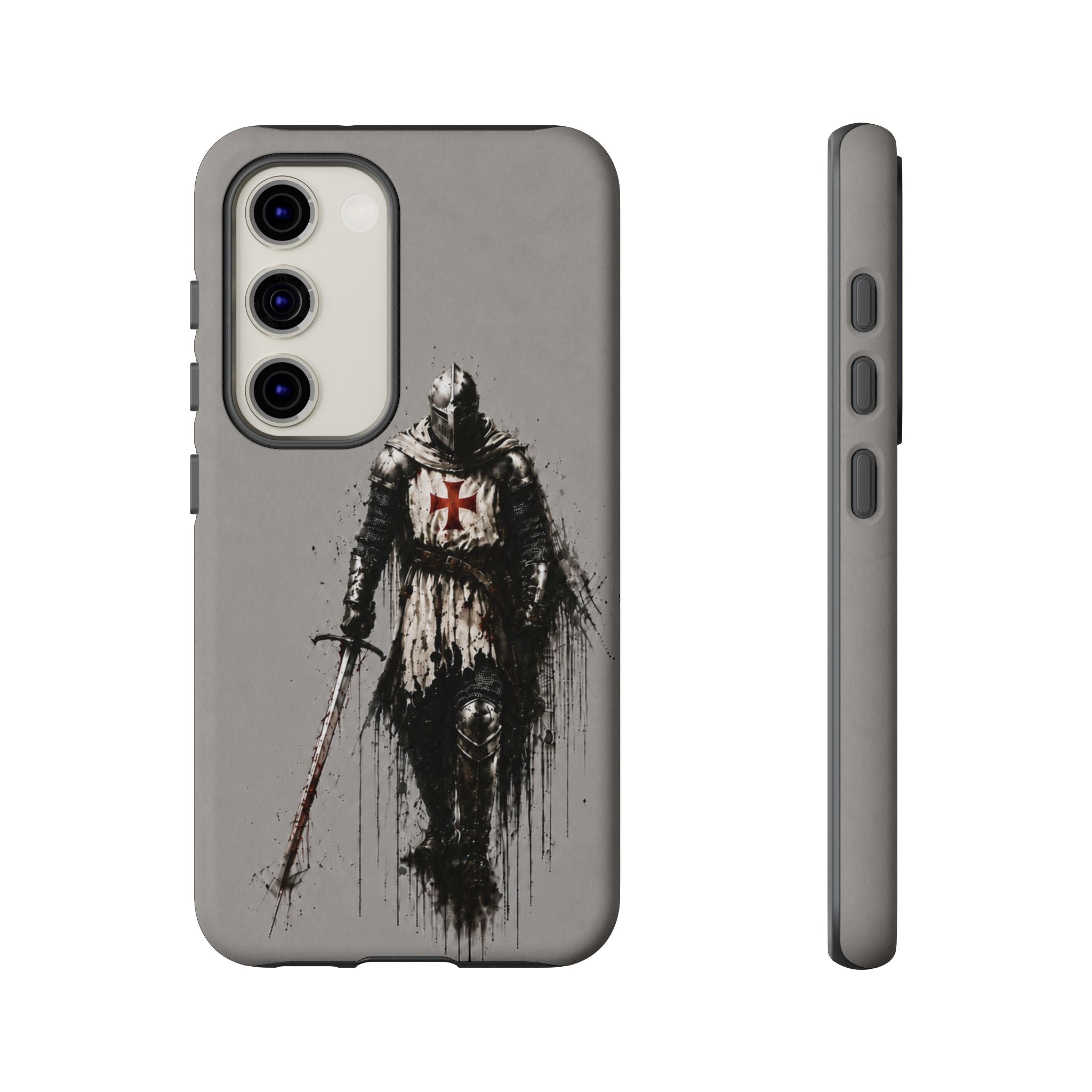 Knight Of The Templar Order Phone Case | Stone Grey