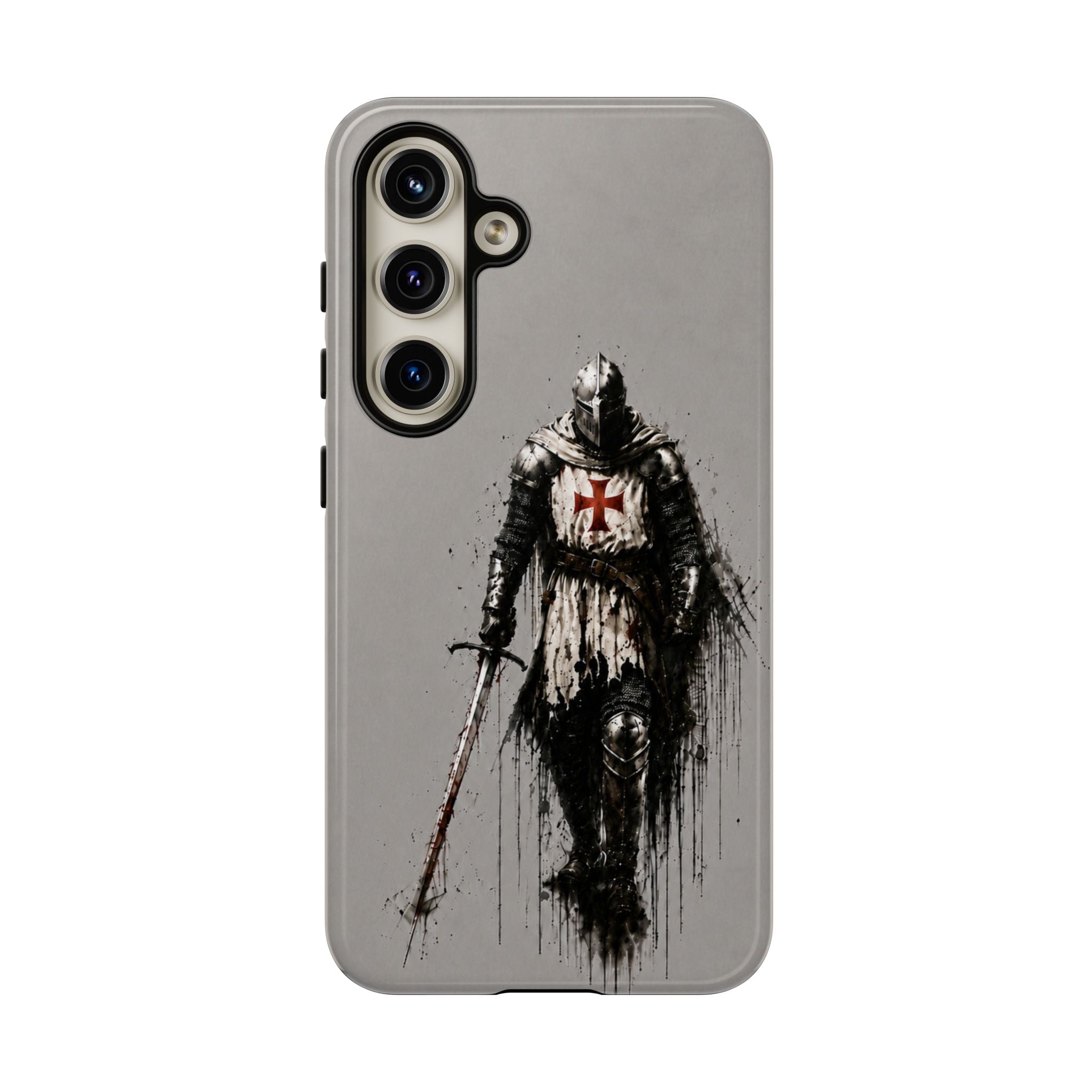 Knight Of The Templar Order Phone Case | Stone Grey