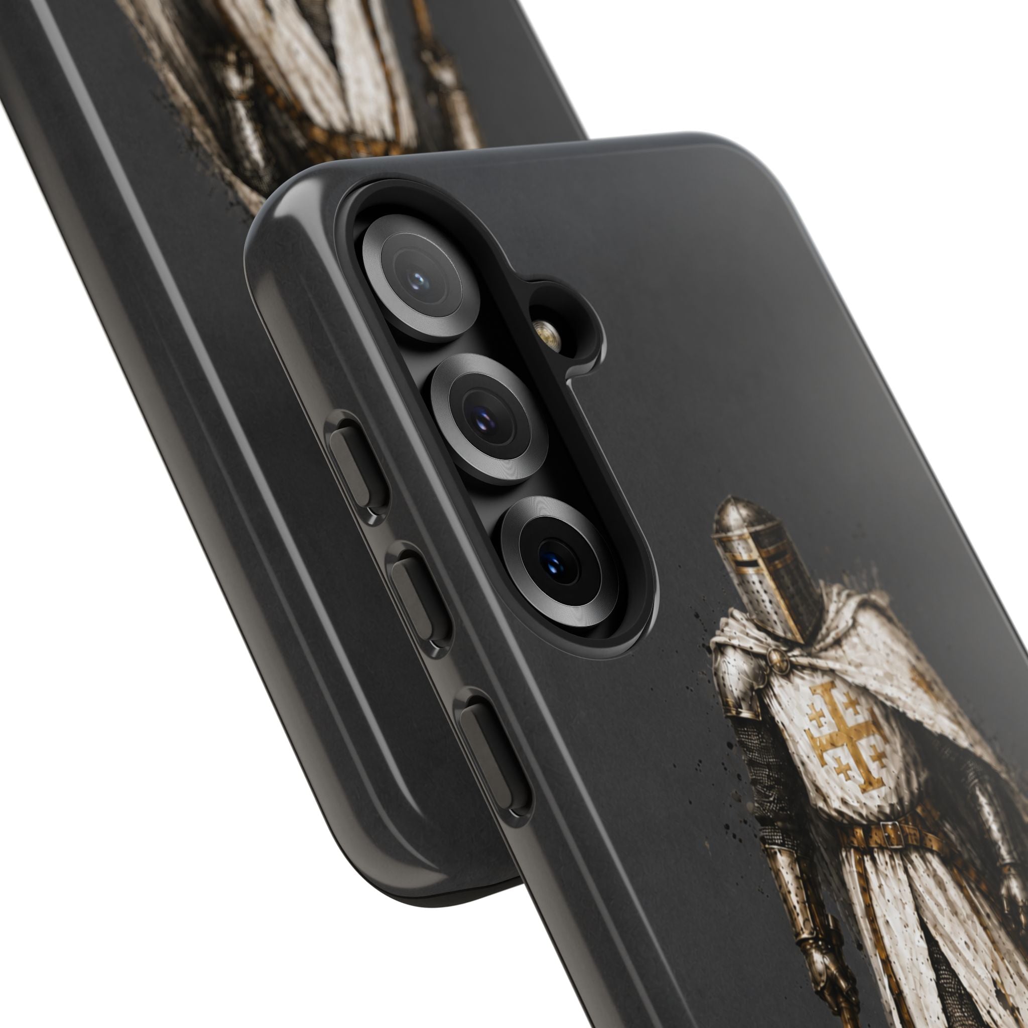 Knight Of The Kingdom Of Jerusalem Phone Case | Charcoal Grey