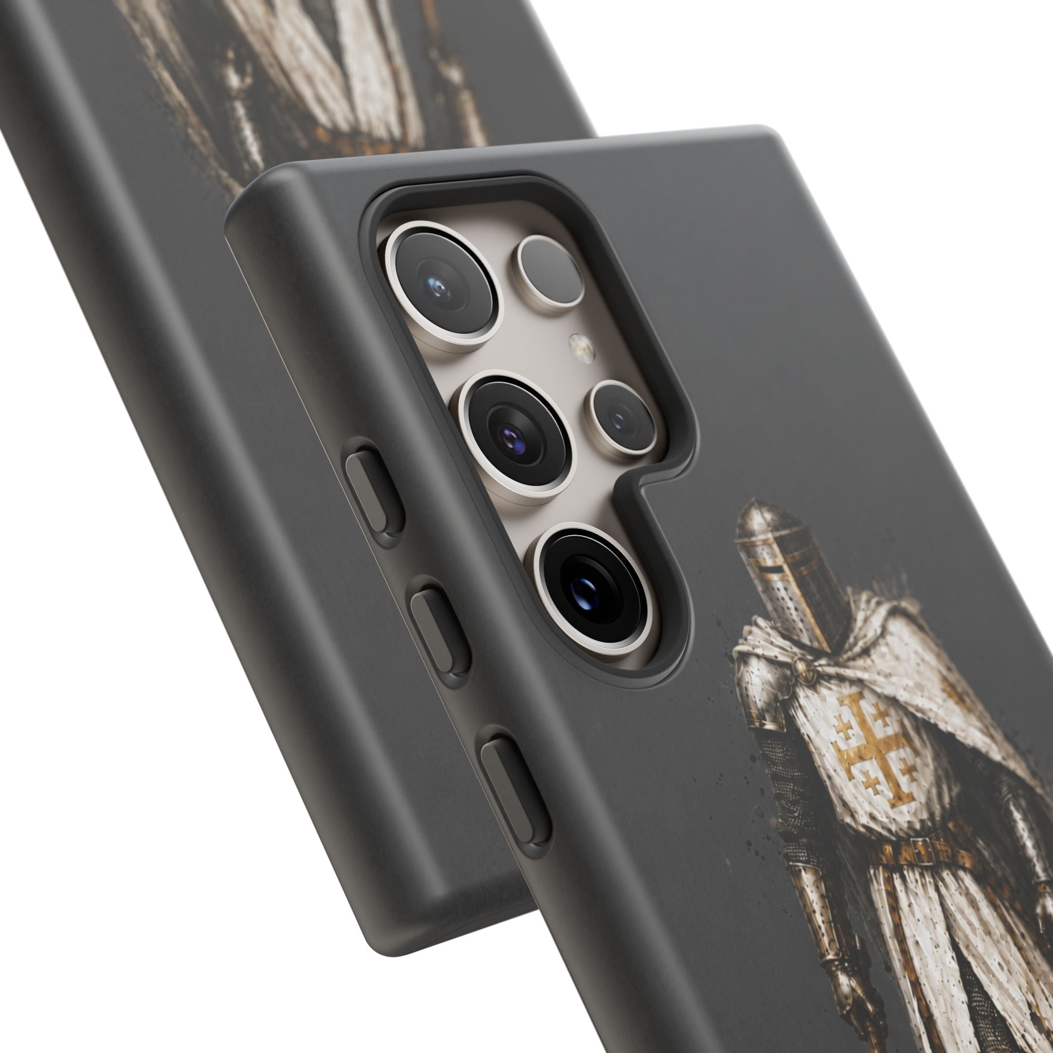 Knight Of The Kingdom Of Jerusalem Phone Case | Charcoal Grey