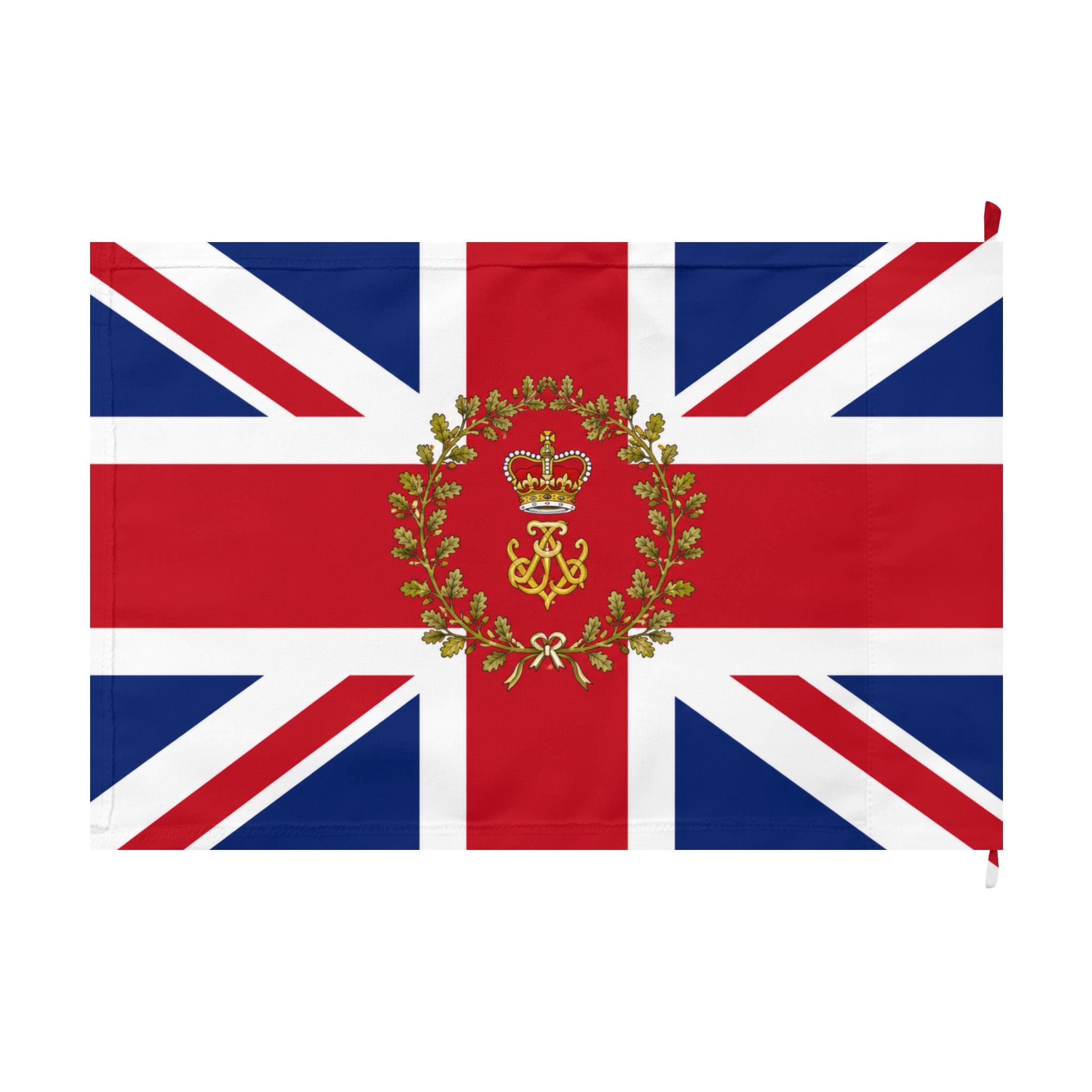 Union Jack Royal Crest Flag – Double-Sided British Heraldic Union Jack Decorative Flag