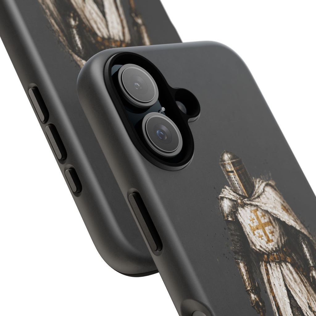Knight Of The Kingdom Of Jerusalem Phone Case | Charcoal Grey