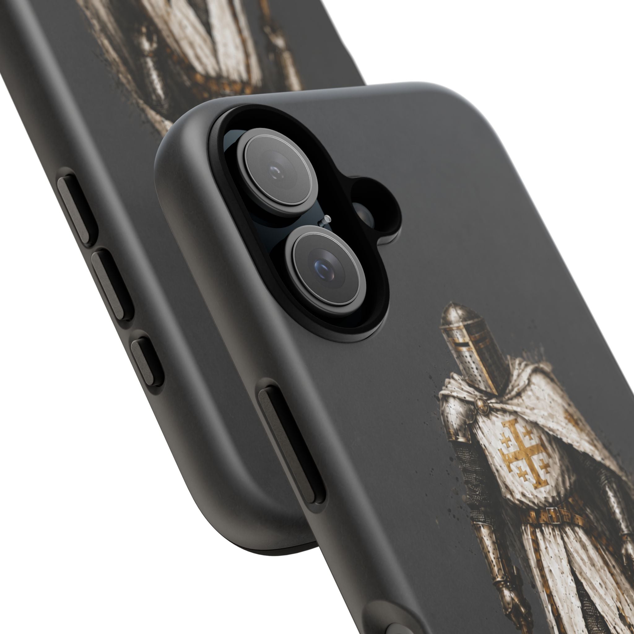 Knight Of The Kingdom Of Jerusalem Phone Case | Charcoal Grey