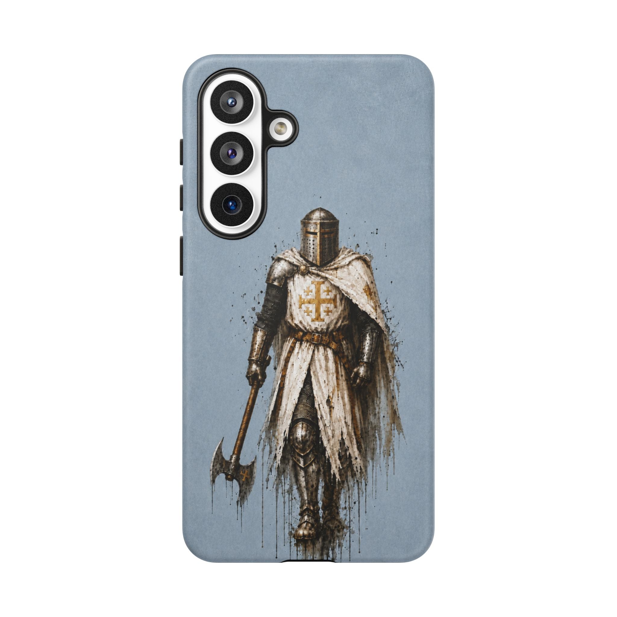 Knight Of The Kingdom Of Jerusalem Phone Case | Faded Steel Blue