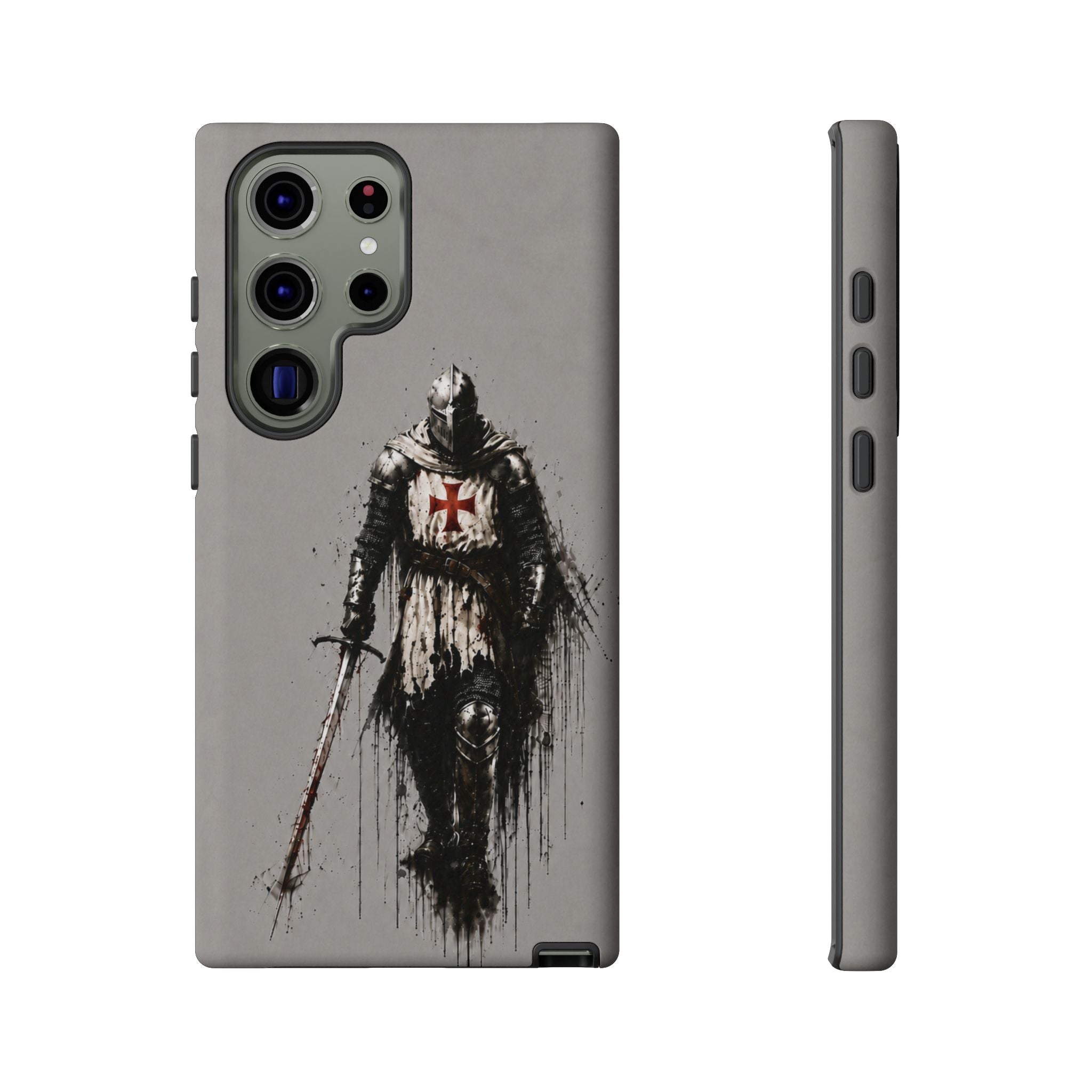 Knight Of The Templar Order Phone Case | Stone Grey