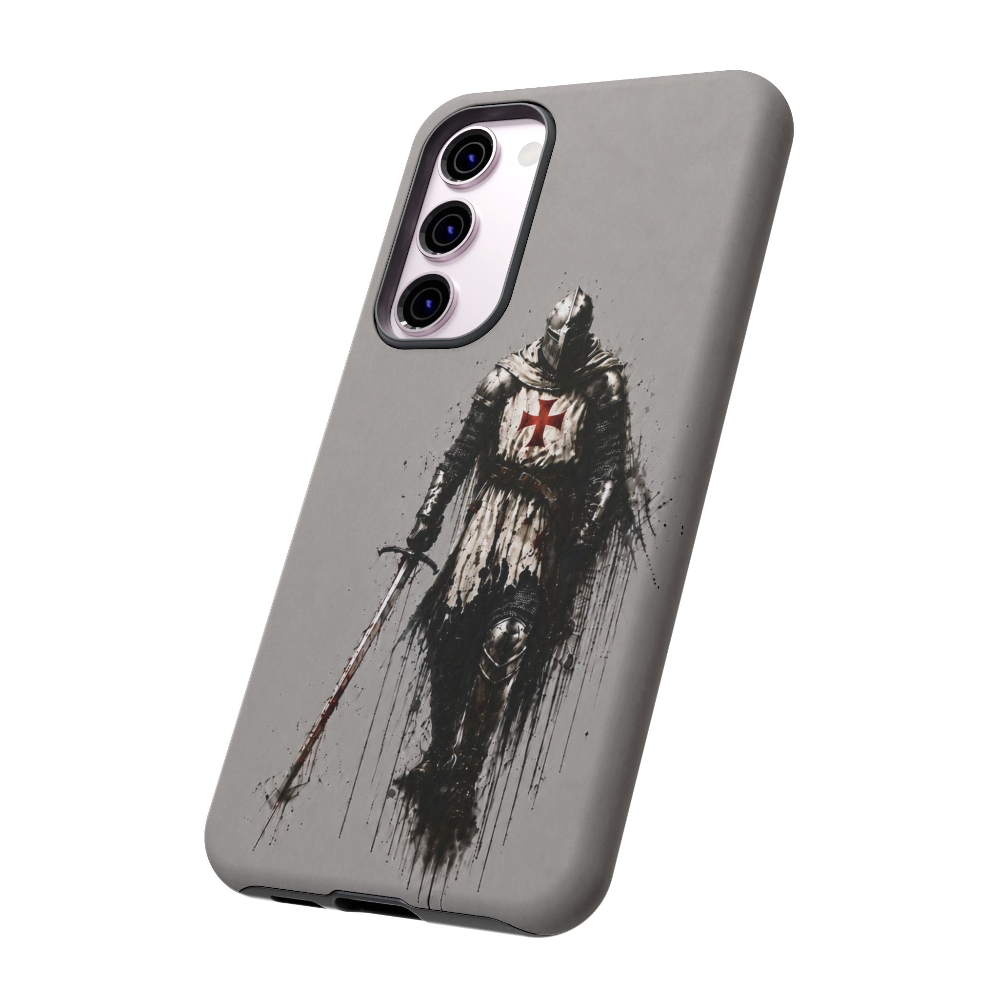 Knight Of The Templar Order Phone Case | Stone Grey