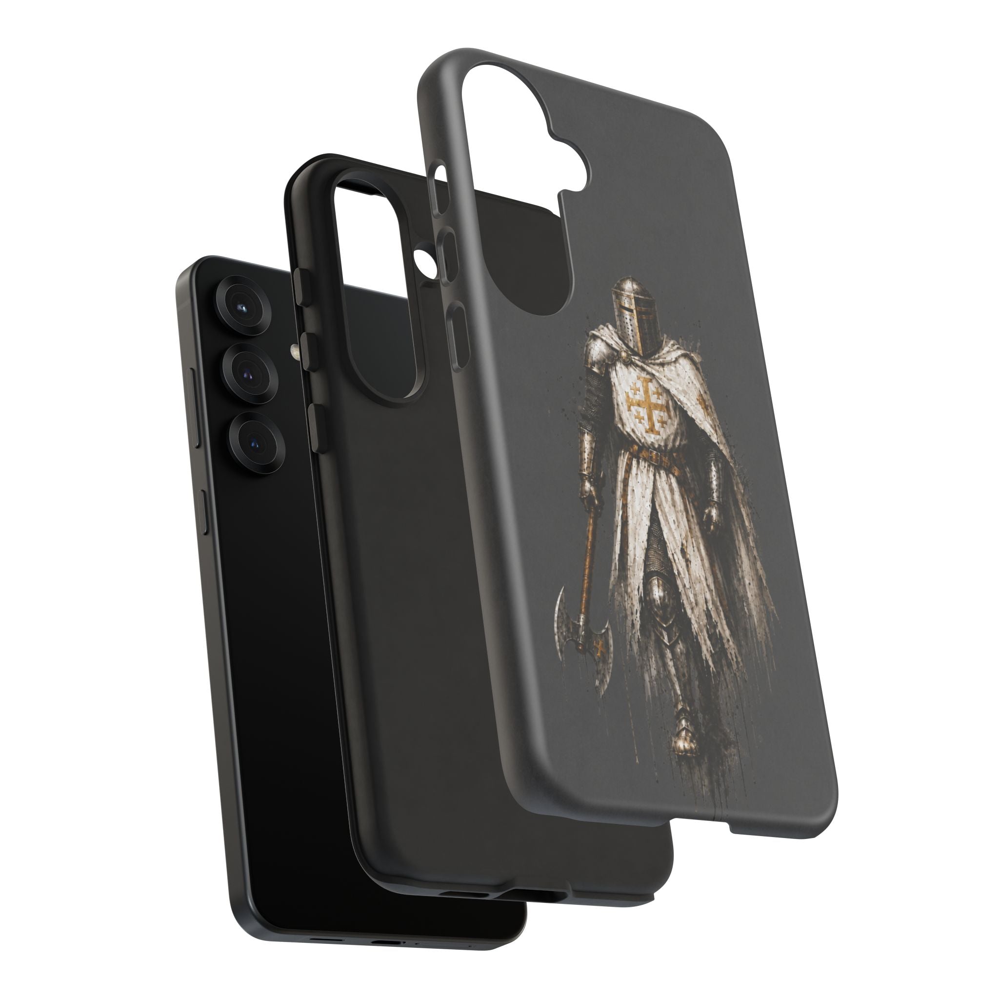 Knight Of The Kingdom Of Jerusalem Phone Case | Charcoal Grey