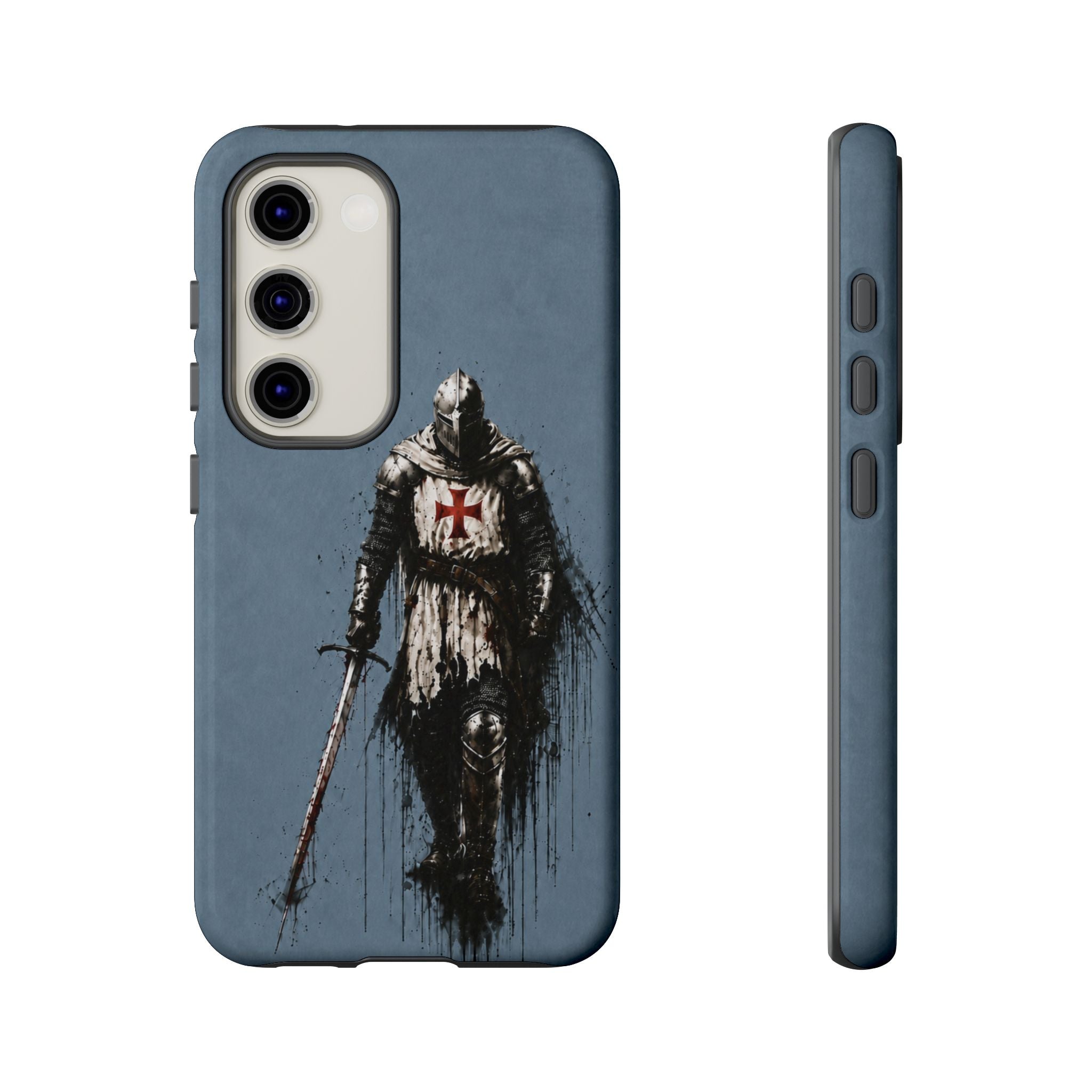 Knight Of The Templar Order Phone Case | Faded Steel Blue