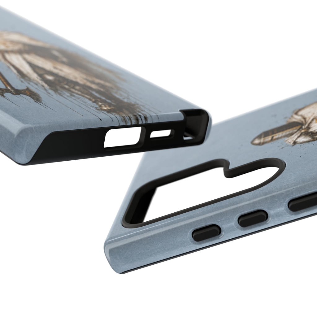 Knight Of The Kingdom Of Jerusalem Phone Case | Faded Steel Blue
