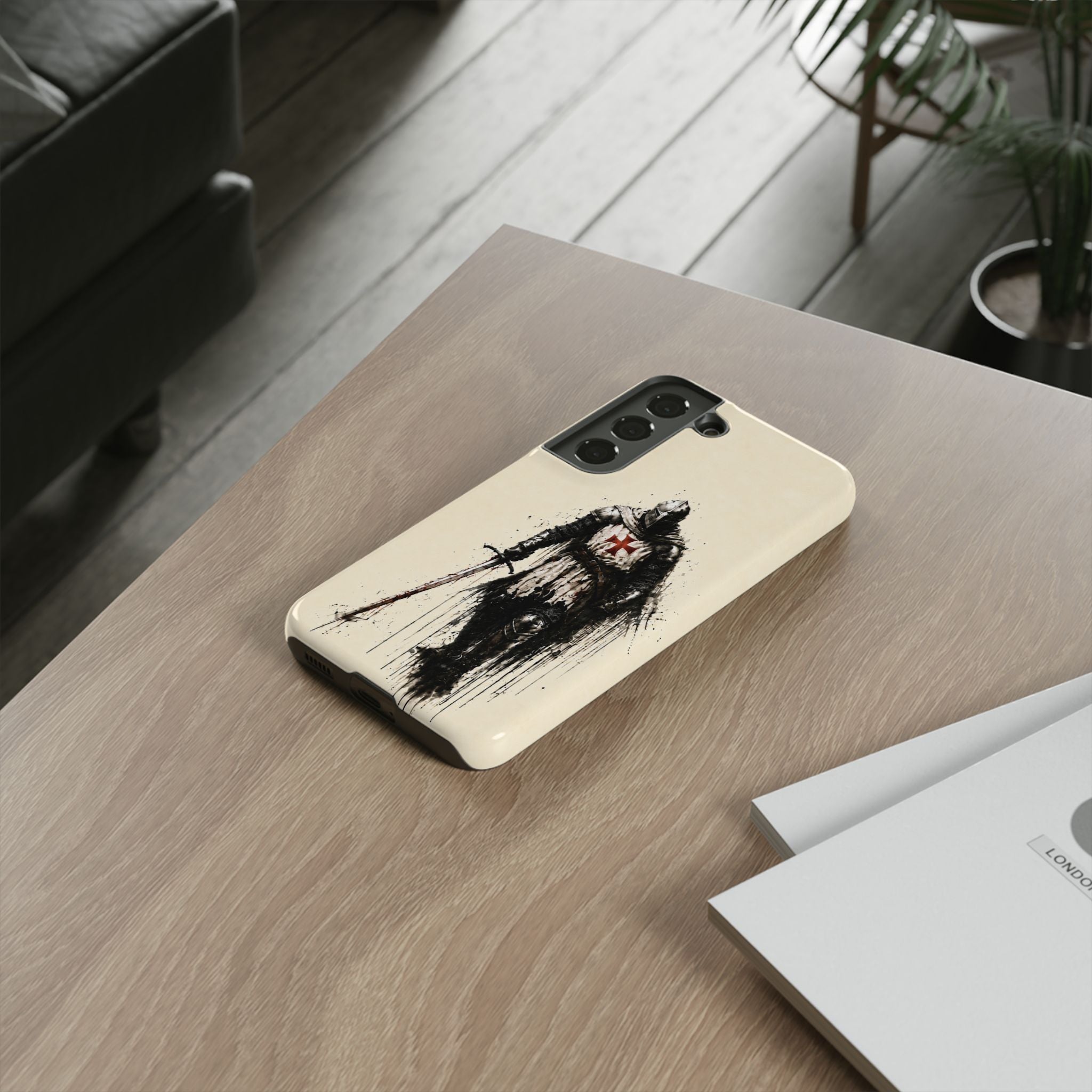 Knight Of The Templar Order Phone Case | Parchment Ivory