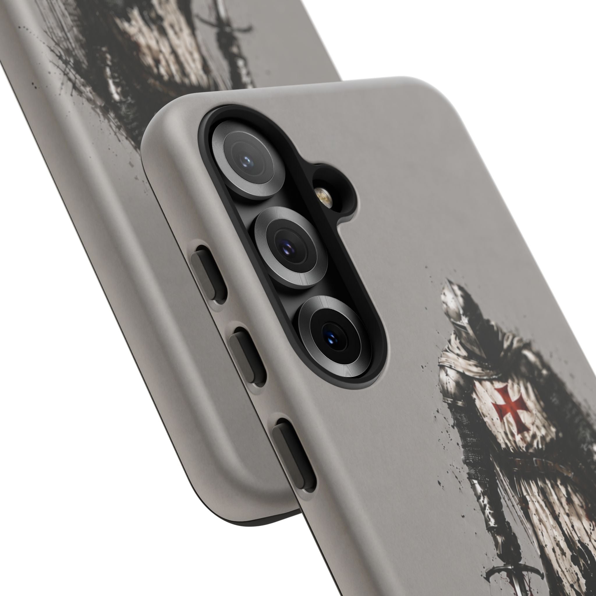 Knight Of The Templar Order Phone Case | Stone Grey
