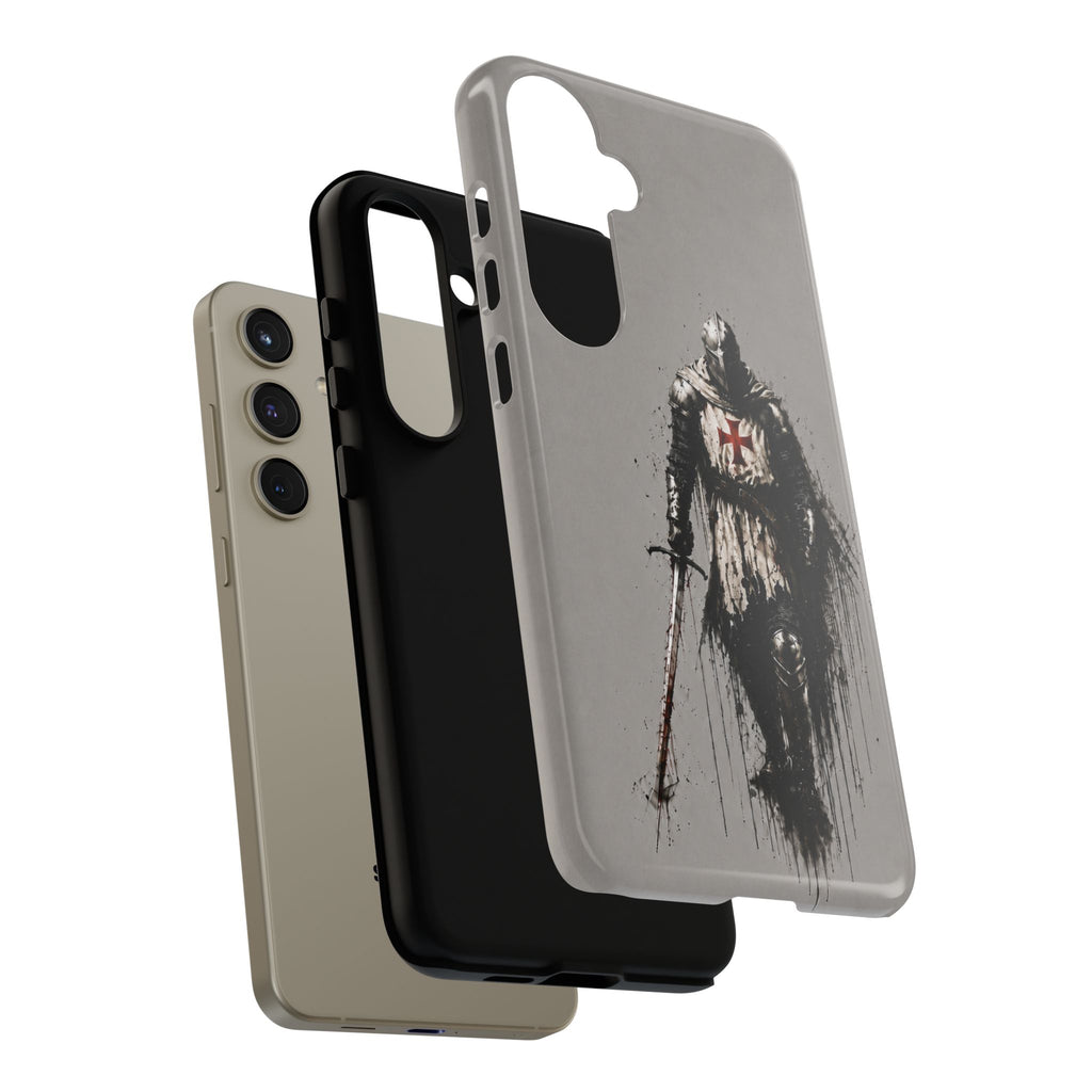 Knight Of The Templar Order Phone Case | Stone Grey