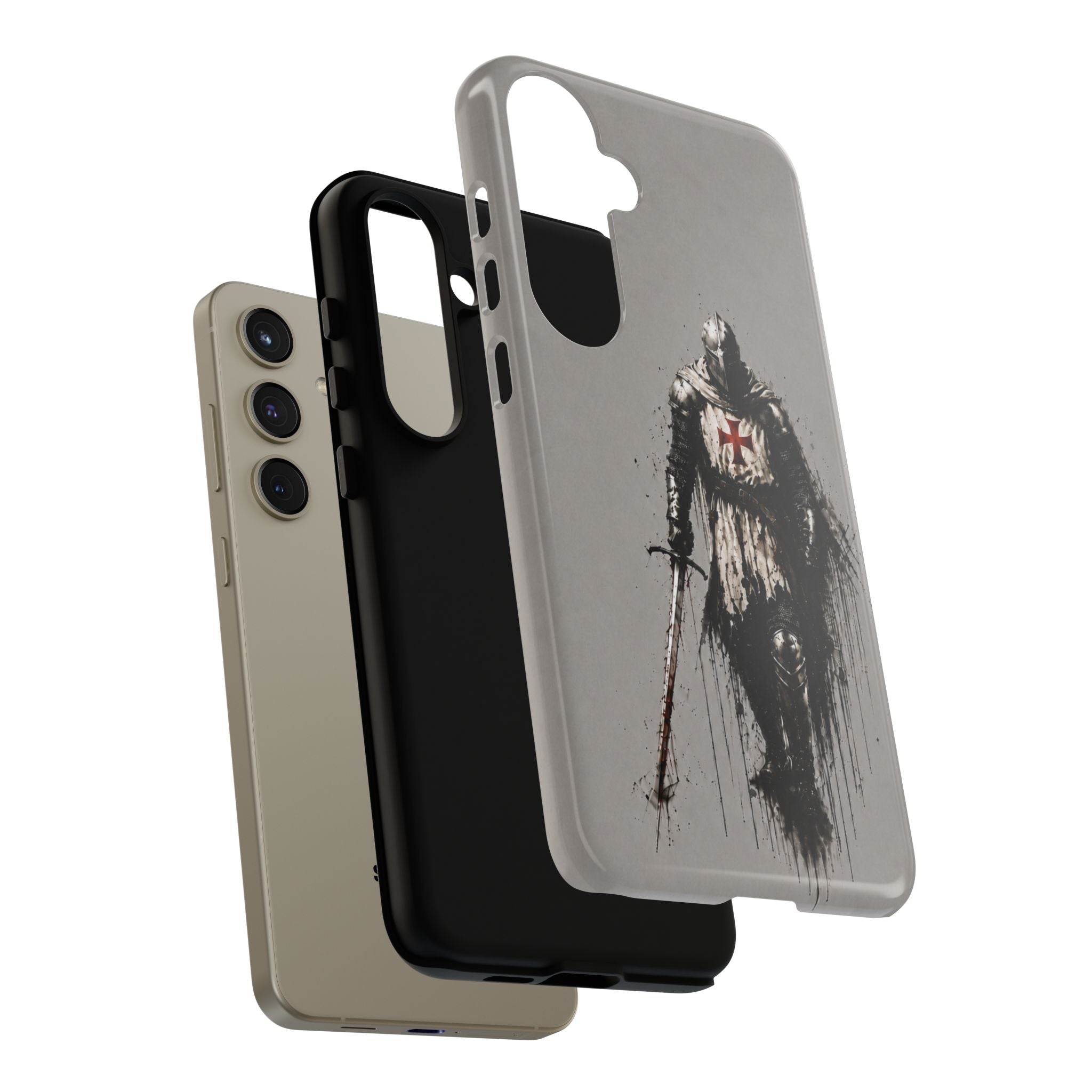 Knight Of The Templar Order Phone Case | Stone Grey