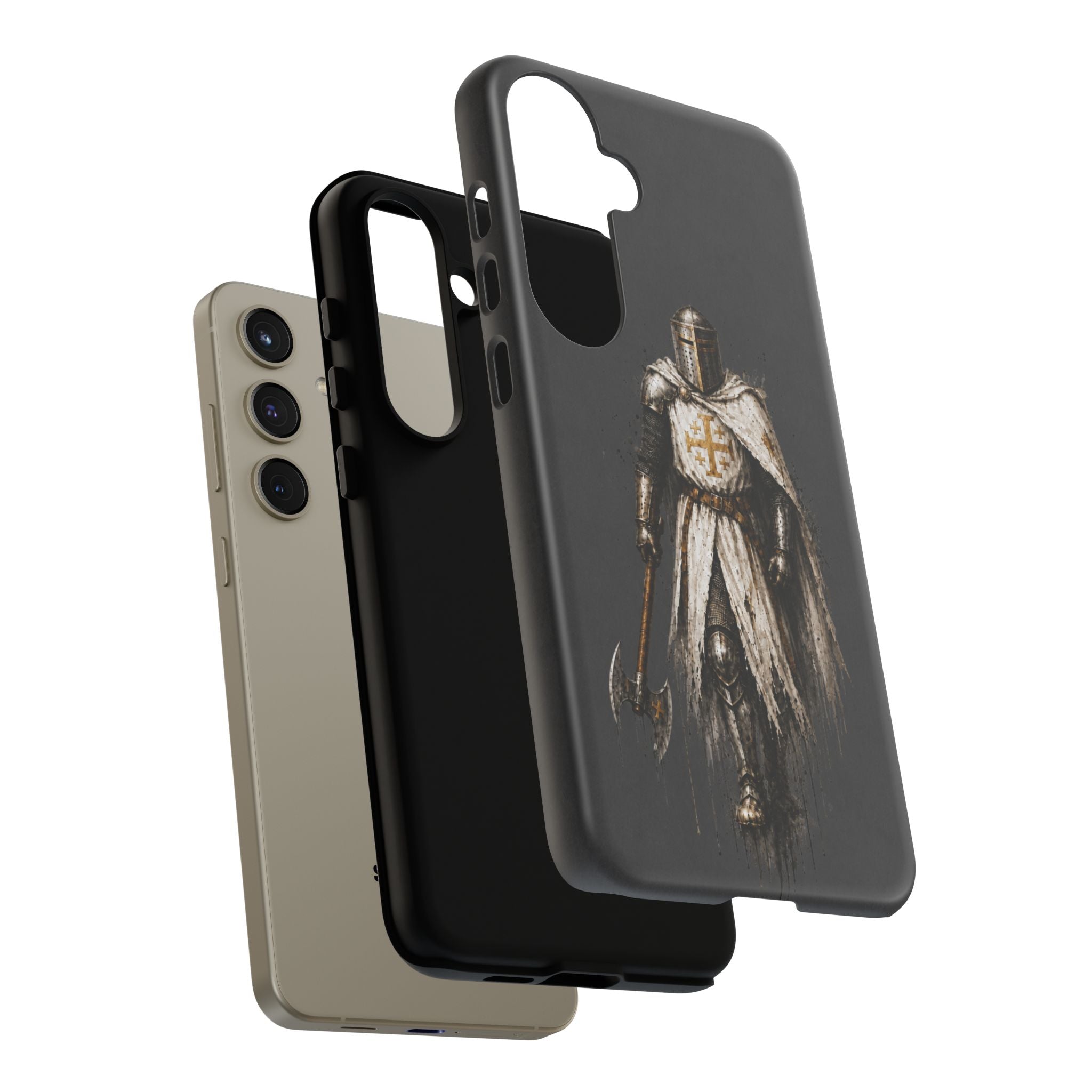 Knight Of The Kingdom Of Jerusalem Phone Case | Charcoal Grey