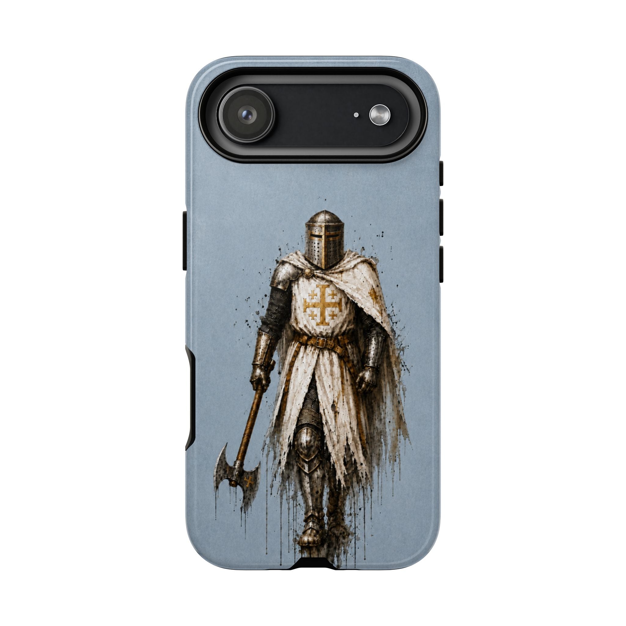 Knight Of The Kingdom Of Jerusalem Phone Case | Faded Steel Blue