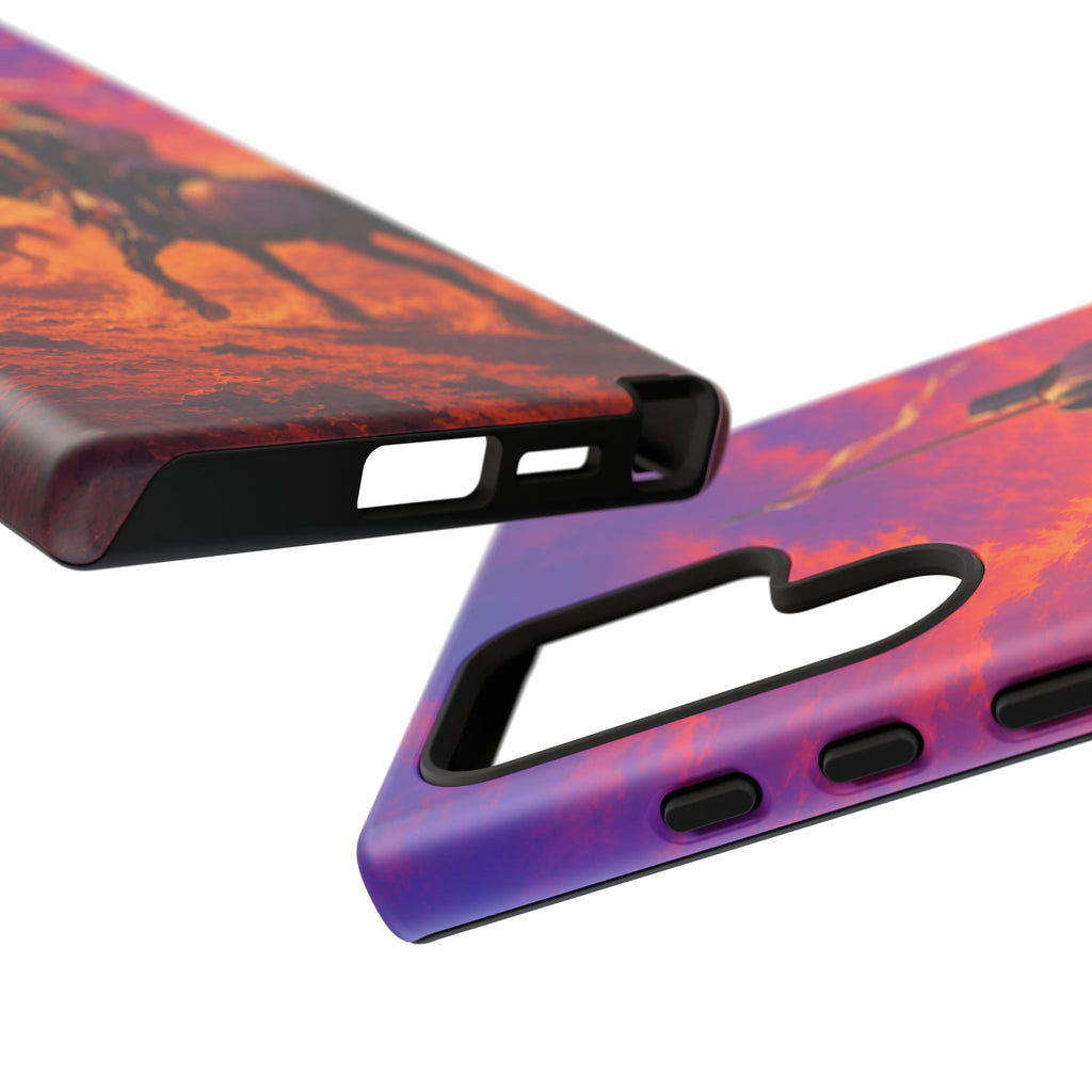 Medieval Knights Sunset Phone Case | Armor Cavalry Phone Case