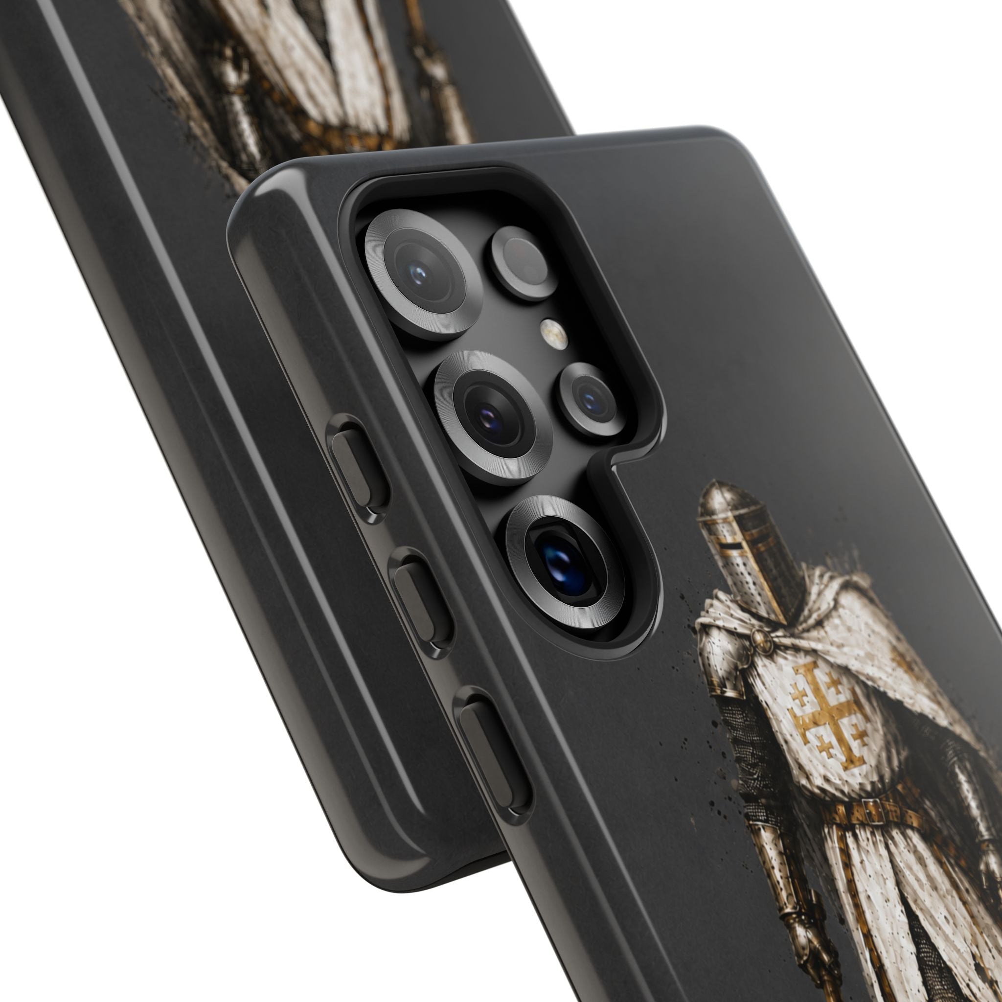 Knight Of The Kingdom Of Jerusalem Phone Case | Charcoal Grey