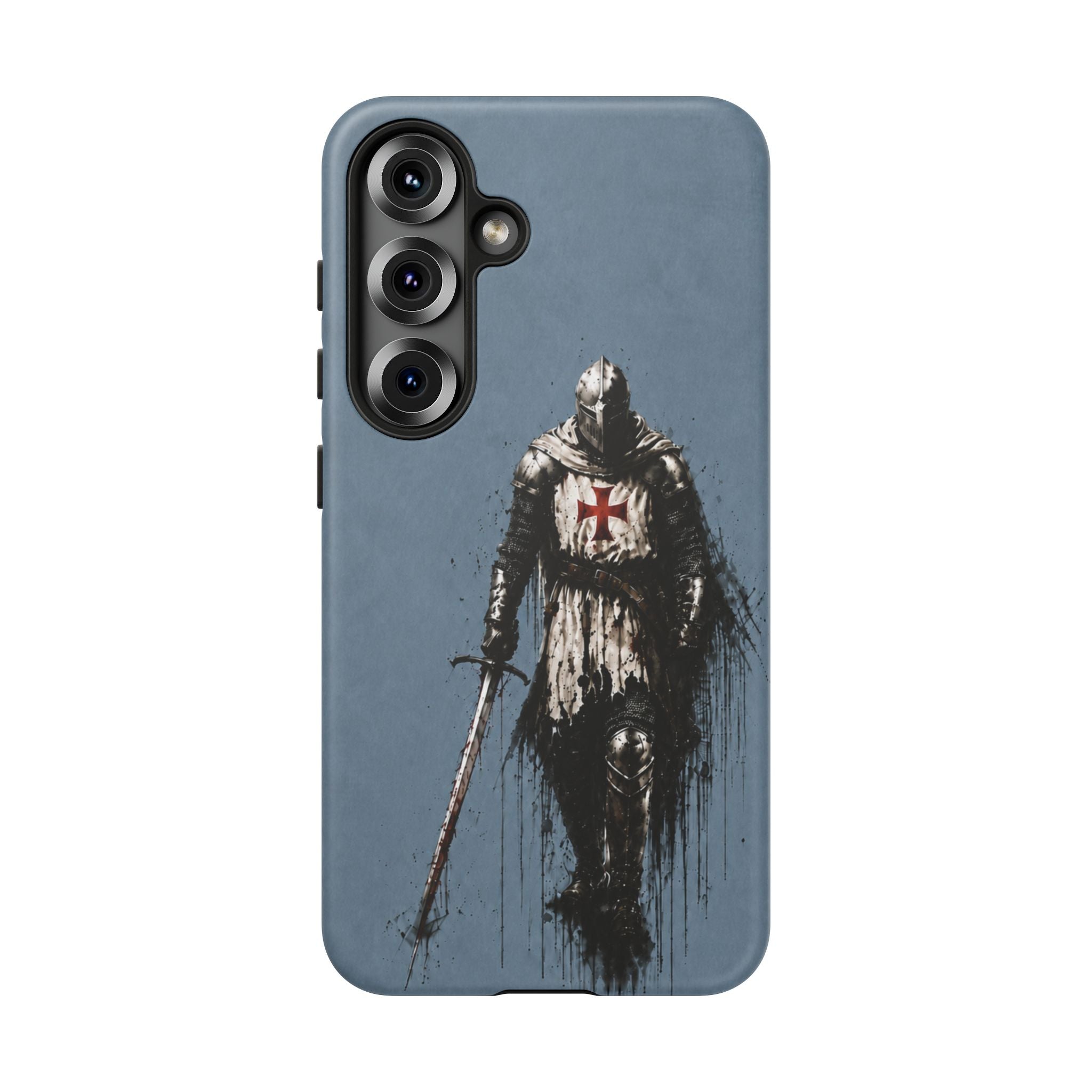 Knight Of The Templar Order Phone Case | Faded Steel Blue