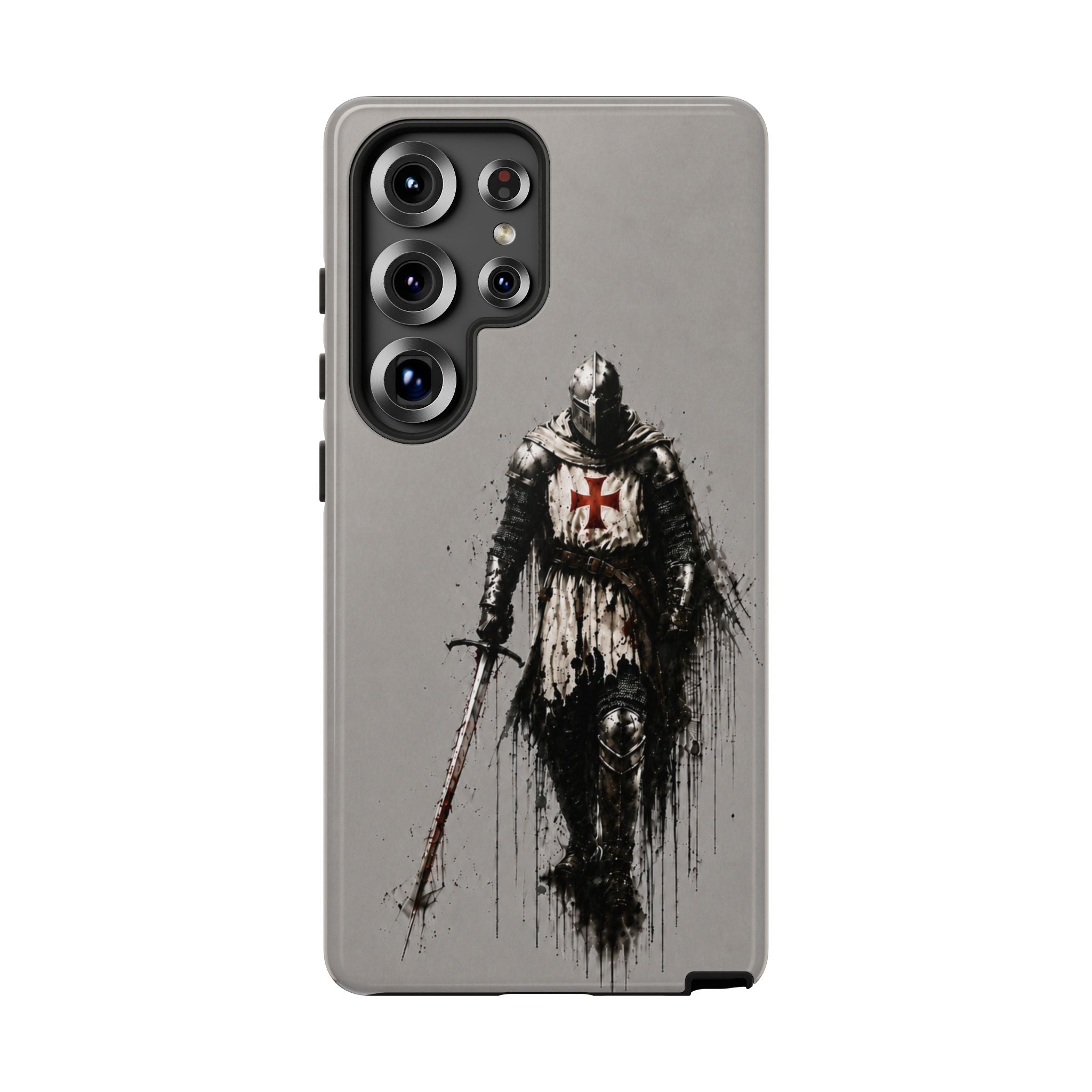 Knight Of The Templar Order Phone Case | Stone Grey