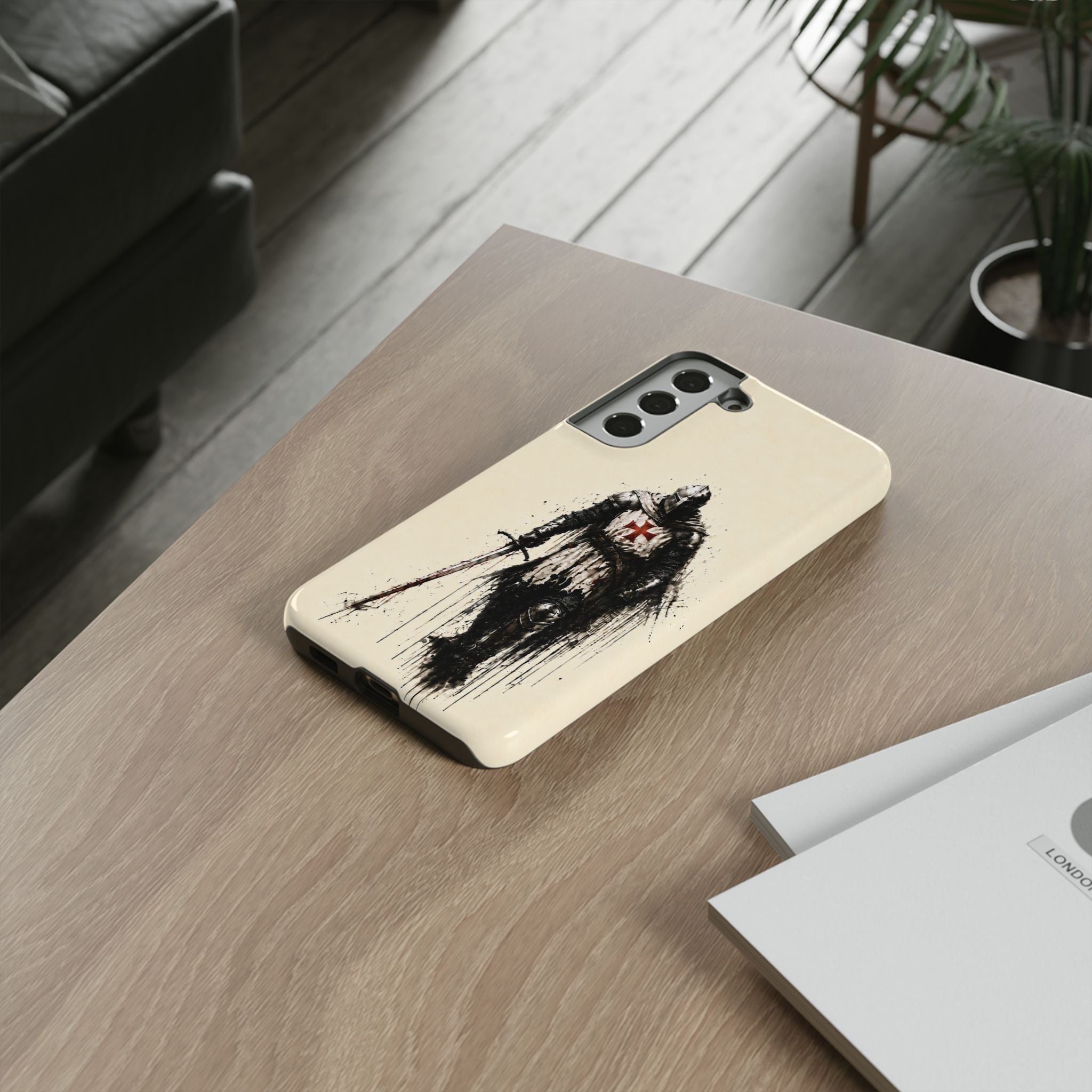 Knight Of The Templar Order Phone Case | Parchment Ivory