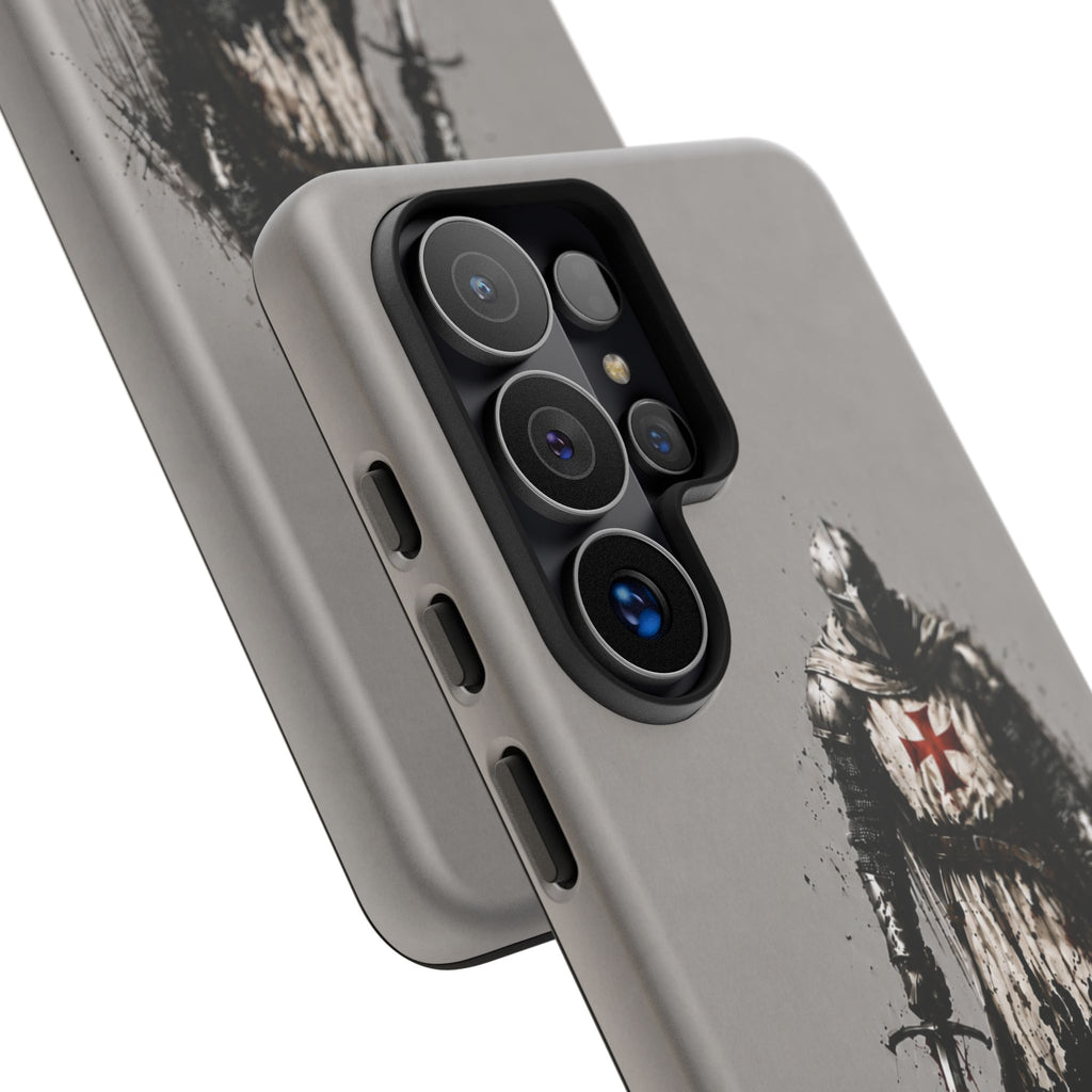 Knight Of The Templar Order Phone Case | Stone Grey