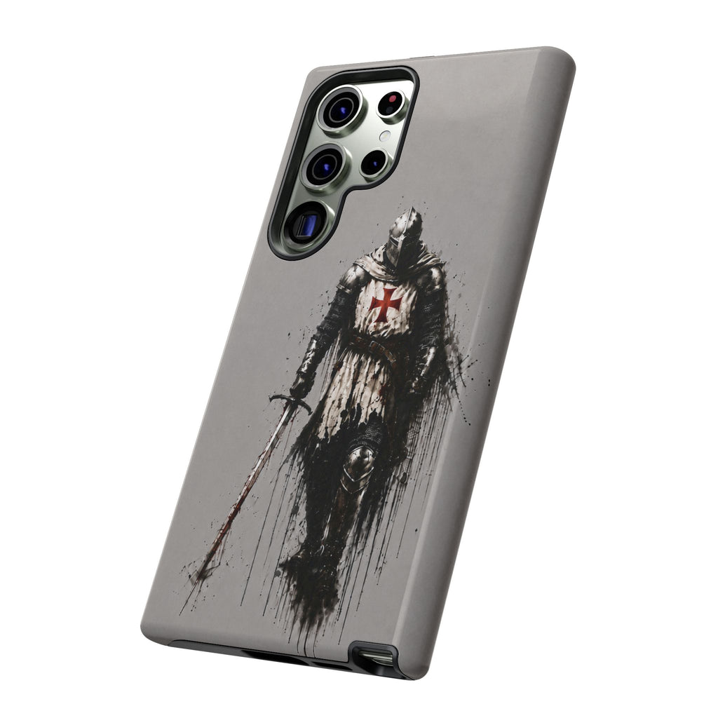 Knight Of The Templar Order Phone Case | Stone Grey