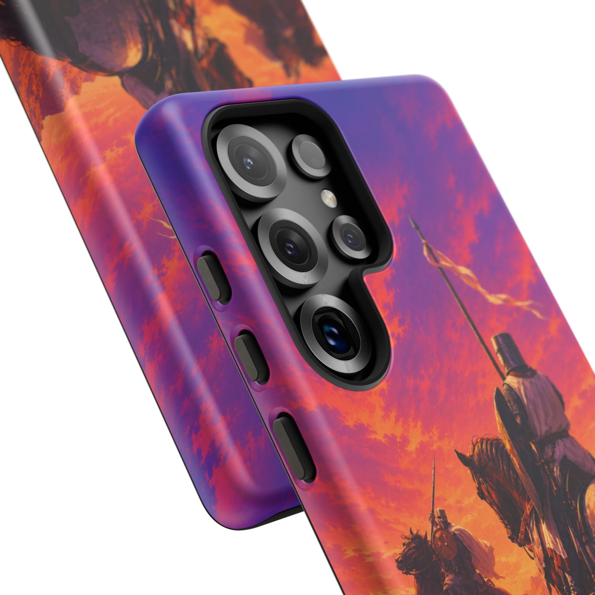 Medieval Knights Sunset Phone Case | Armor Cavalry Phone Case