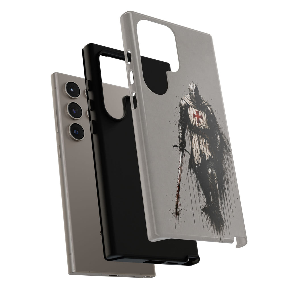 Knight Of The Templar Order Phone Case | Stone Grey