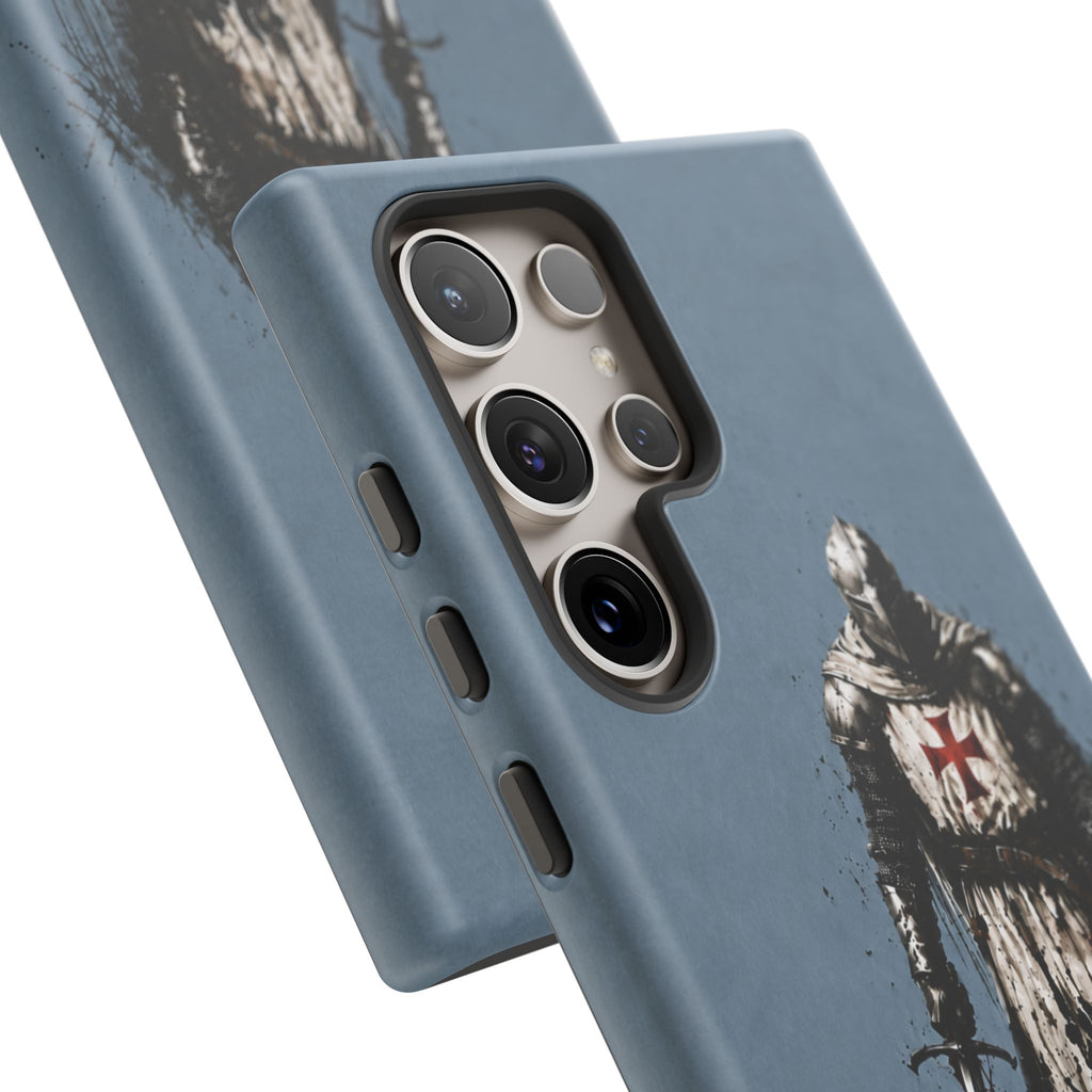 Knight Of The Templar Order Phone Case | Faded Steel Blue