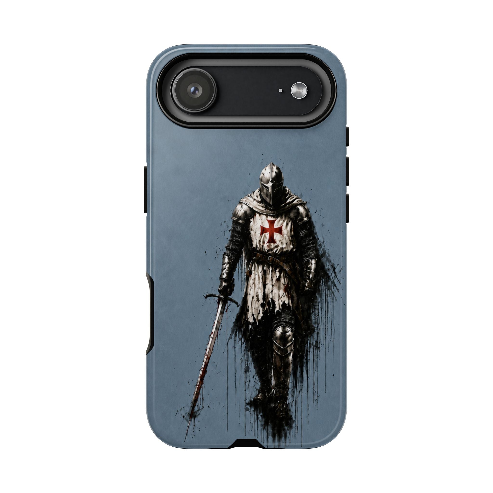 Knight Of The Templar Order Phone Case | Faded Steel Blue